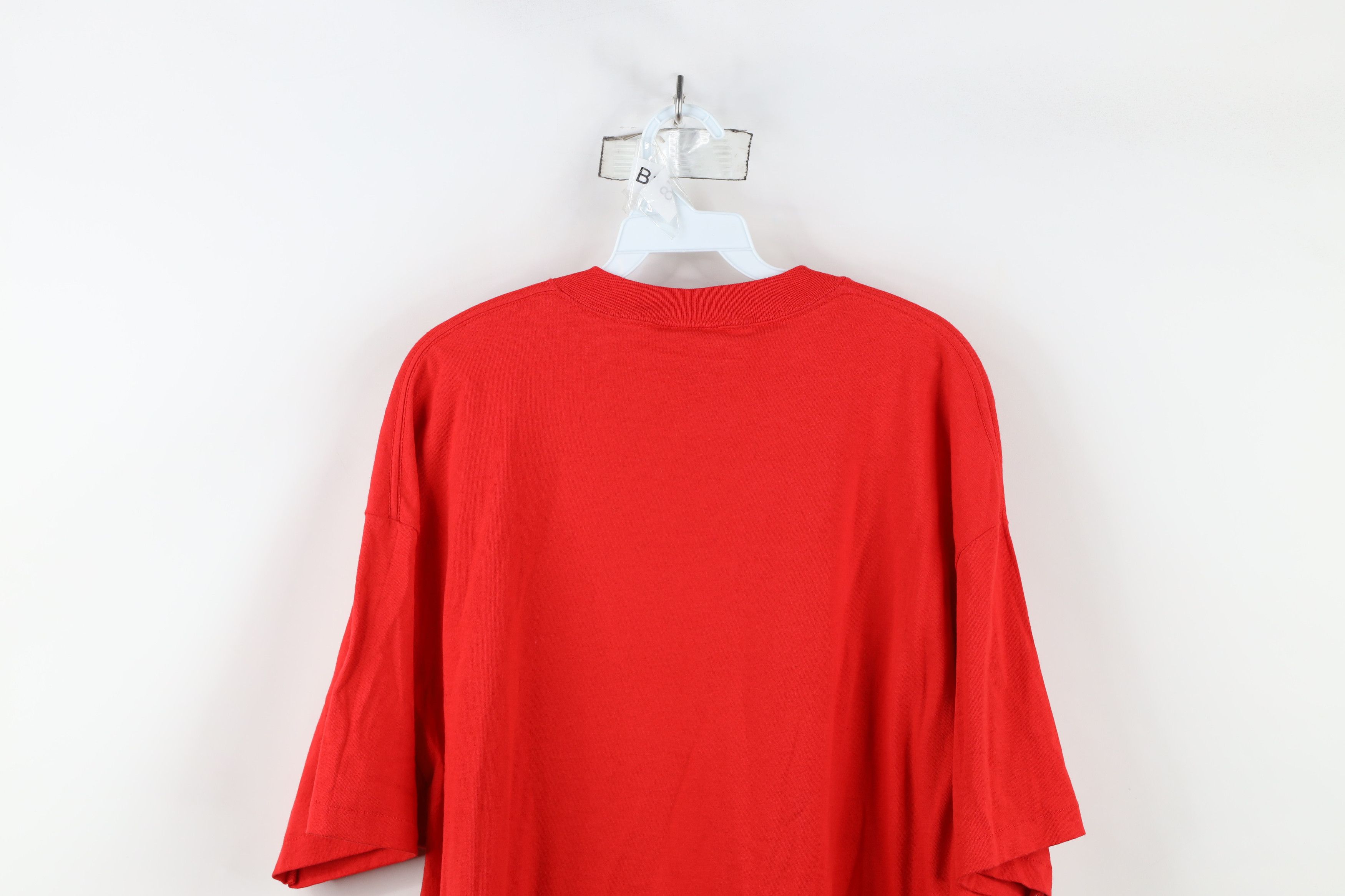 Vintage Vintage 90s Streetwear Dog Day Afternoon T-Shirt Red USA Size US XL / EU 56 / 4 - 11 Thumbnail