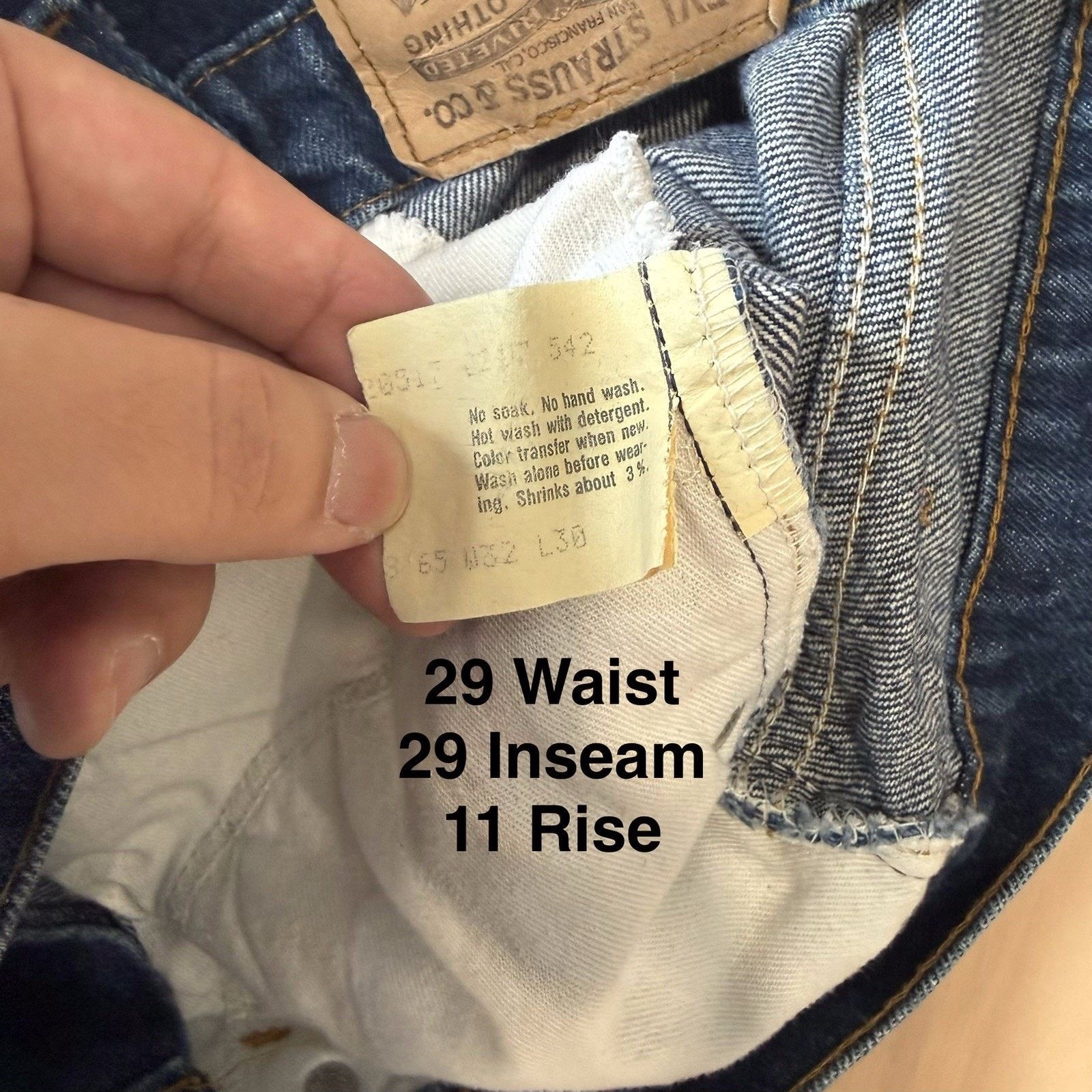 Levi's Vintage Levis 517 Jeans 29 Blue 80s Denim Made in USA Boot Size US 29 - 6 Thumbnail