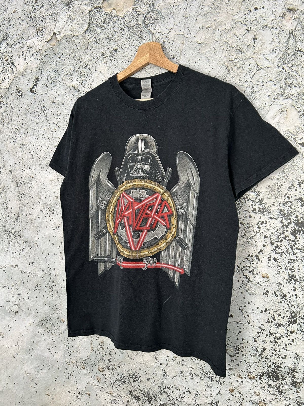 Band Tees Slayer Darth Vader Star Wars Rock Band Tee Vintage Metal Size US M / EU 48-50 / 2 - 2 Thumbnail
