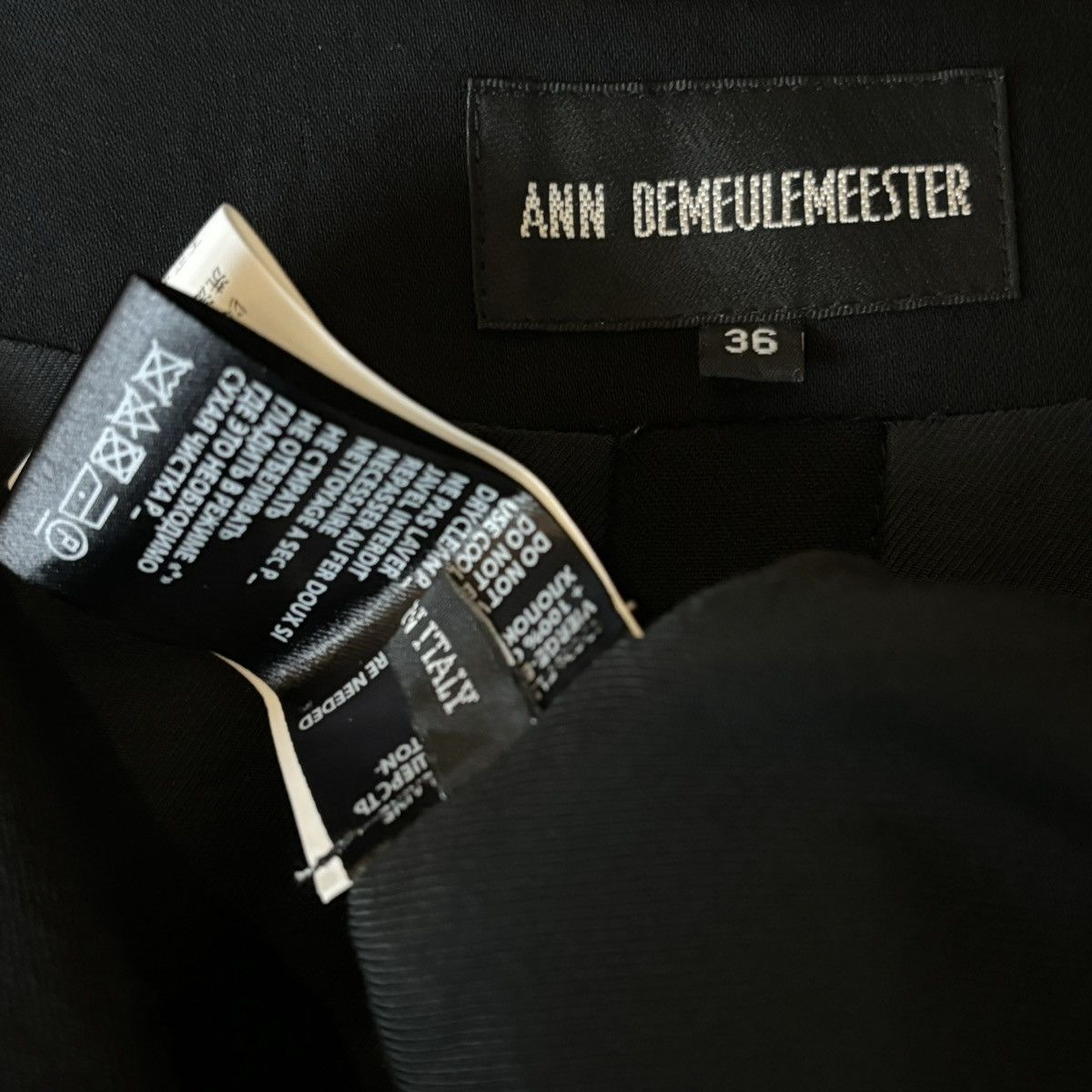 Ann Demeulemeester Ann Demeulemeester | Dual-Structured Suit Jacket Size XS / US 0-2 / IT 36-38 - 8 Thumbnail