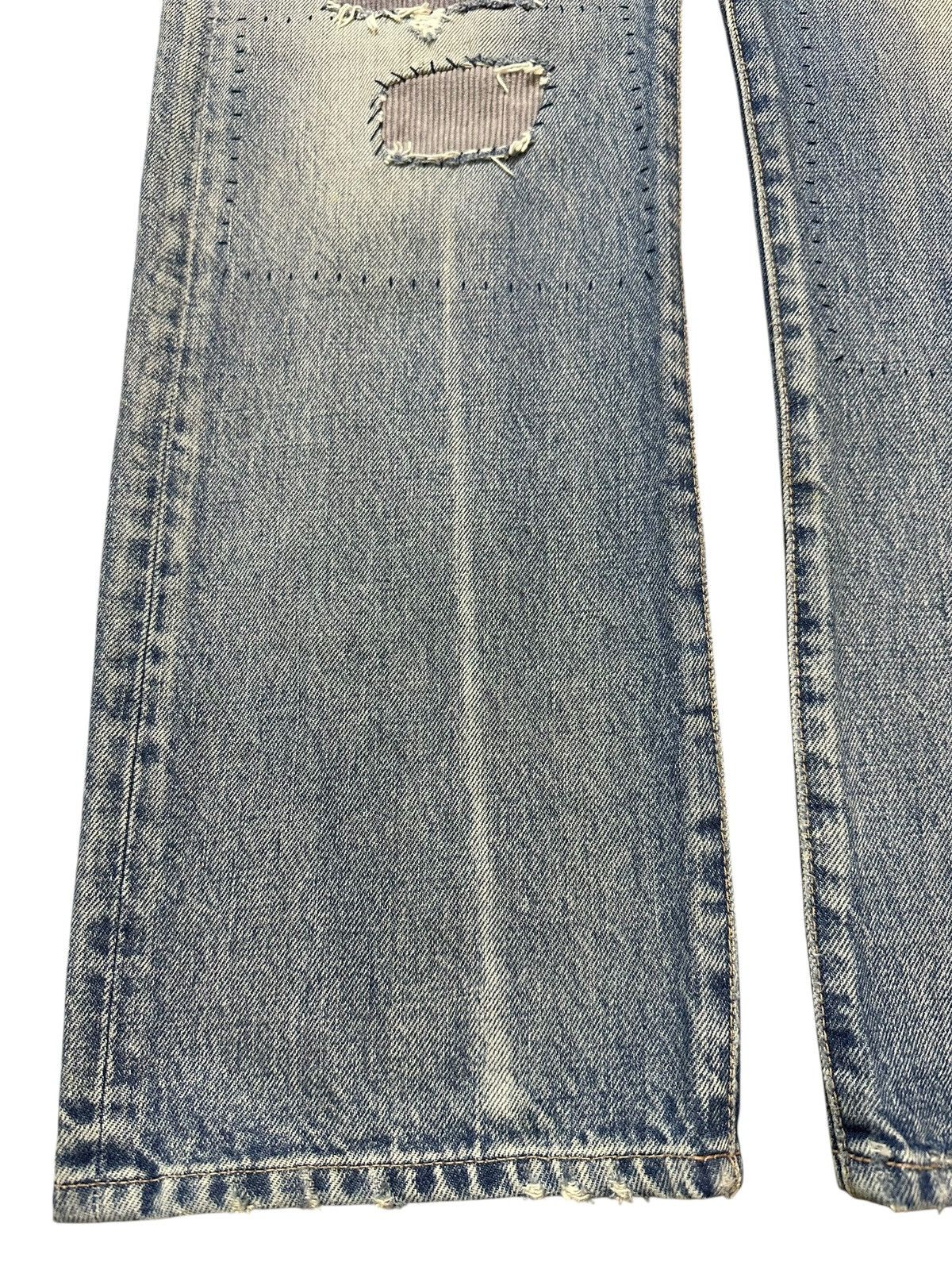 Japanese Brand Vintage Japanese Brand Faded Wash Distressed Patch Jeans Size US 32 / EU 48 - 7 Thumbnail