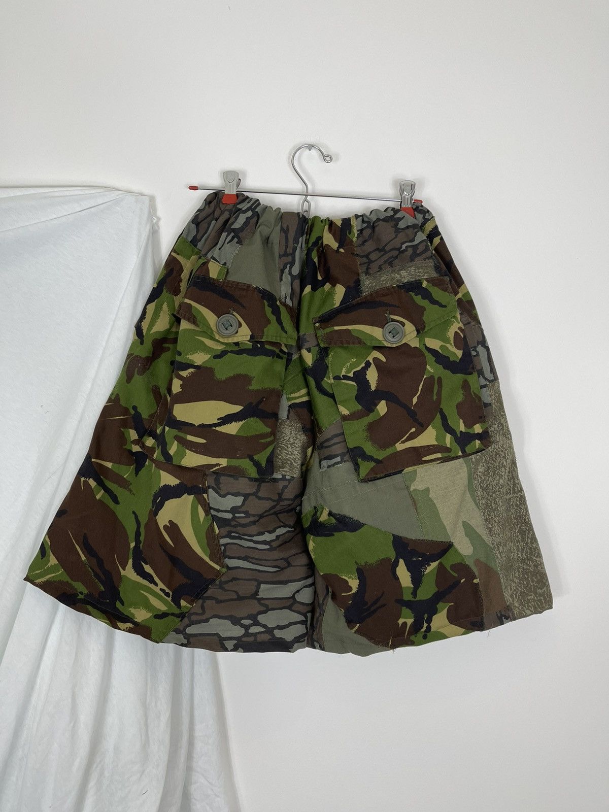 Chorley Patchwork baggy parachute camo cargo shorts bondage Size US 34 / EU 50 - 4 Thumbnail