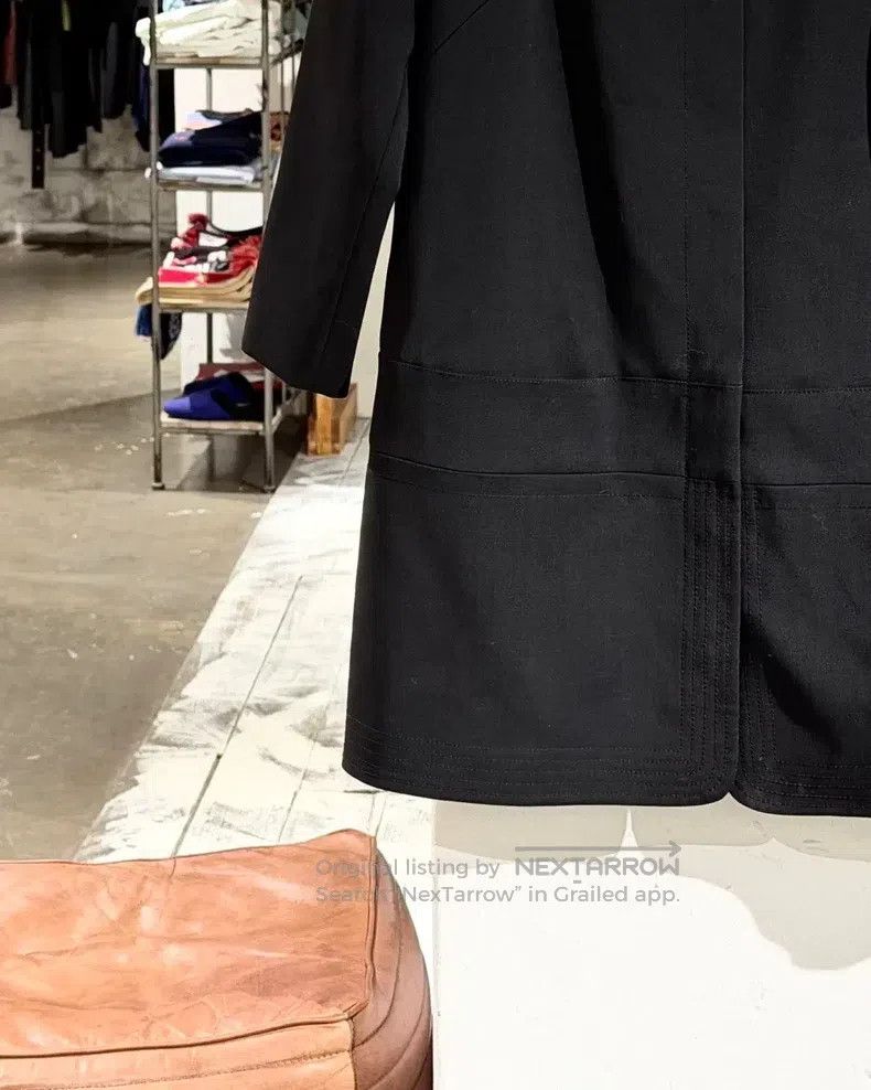 Jil Sander Jil Sander size 40 Black collarless fleece coat Size M / US 6-8 / IT 42-44 - 5 Thumbnail