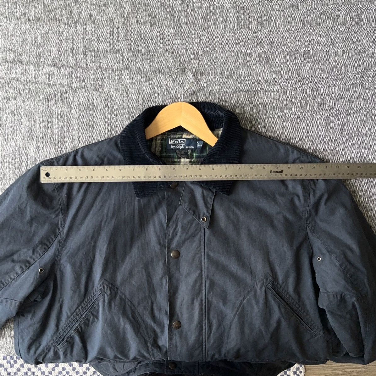 Polo Ralph Lauren Vintage Oilcloth Waxed Cotton Jacket Navy Barn Coat Field Size US XL / EU 56 / 4 - 21 Thumbnail
