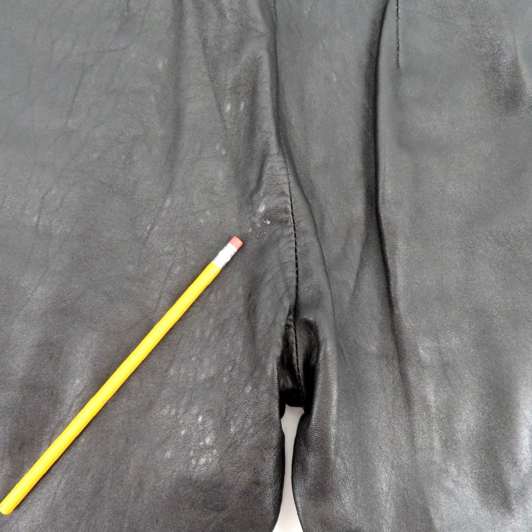 Vintage VINTAGE Wilsons Leather Women 8 Stirrup Pants Black Leather Straight Front 30" Inseam Size 30" / US 8 / IT 44 - 7 Thumbnail