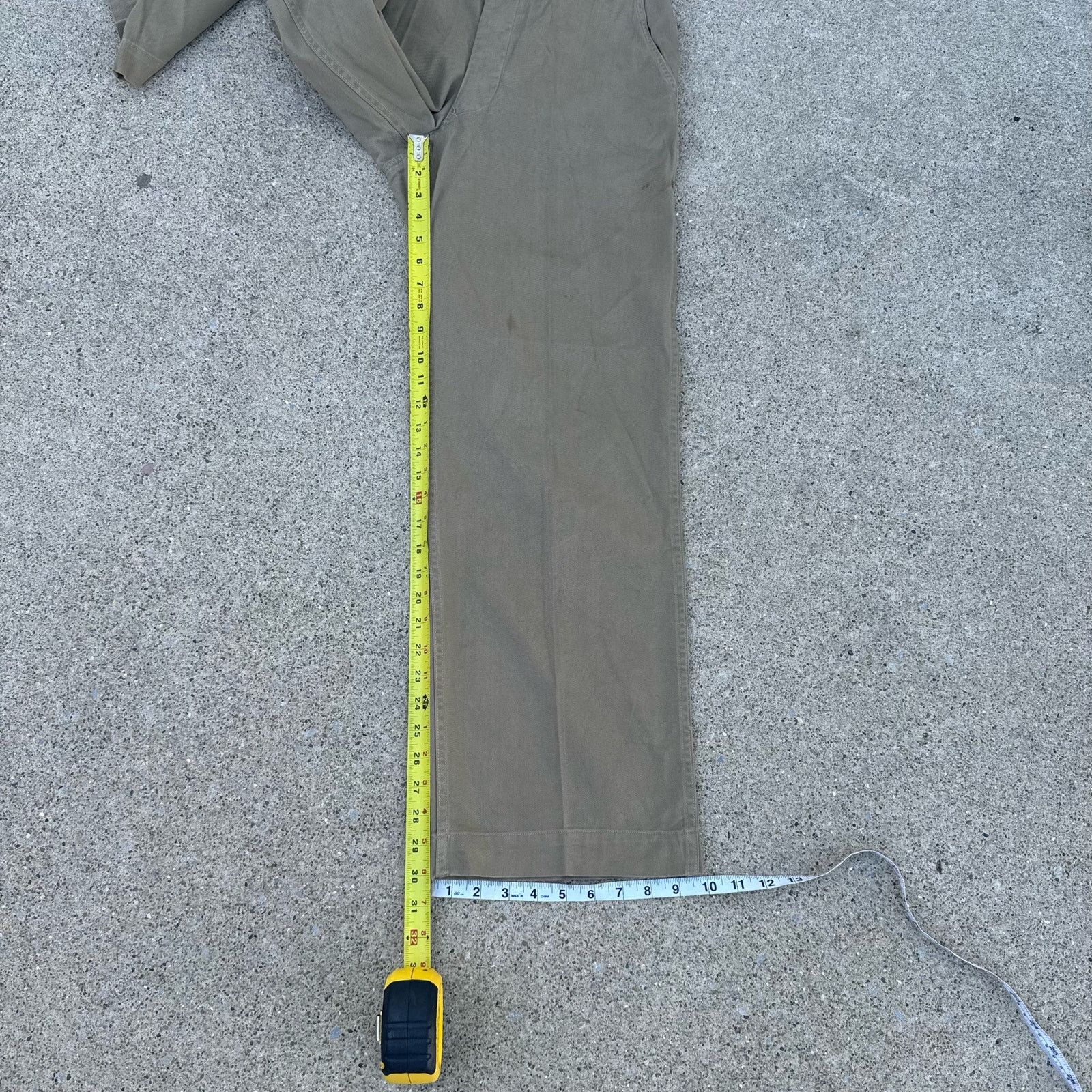 Vintage Original WWII US Army Khaki Trousers Size US 28 / EU 44 - 9 Thumbnail