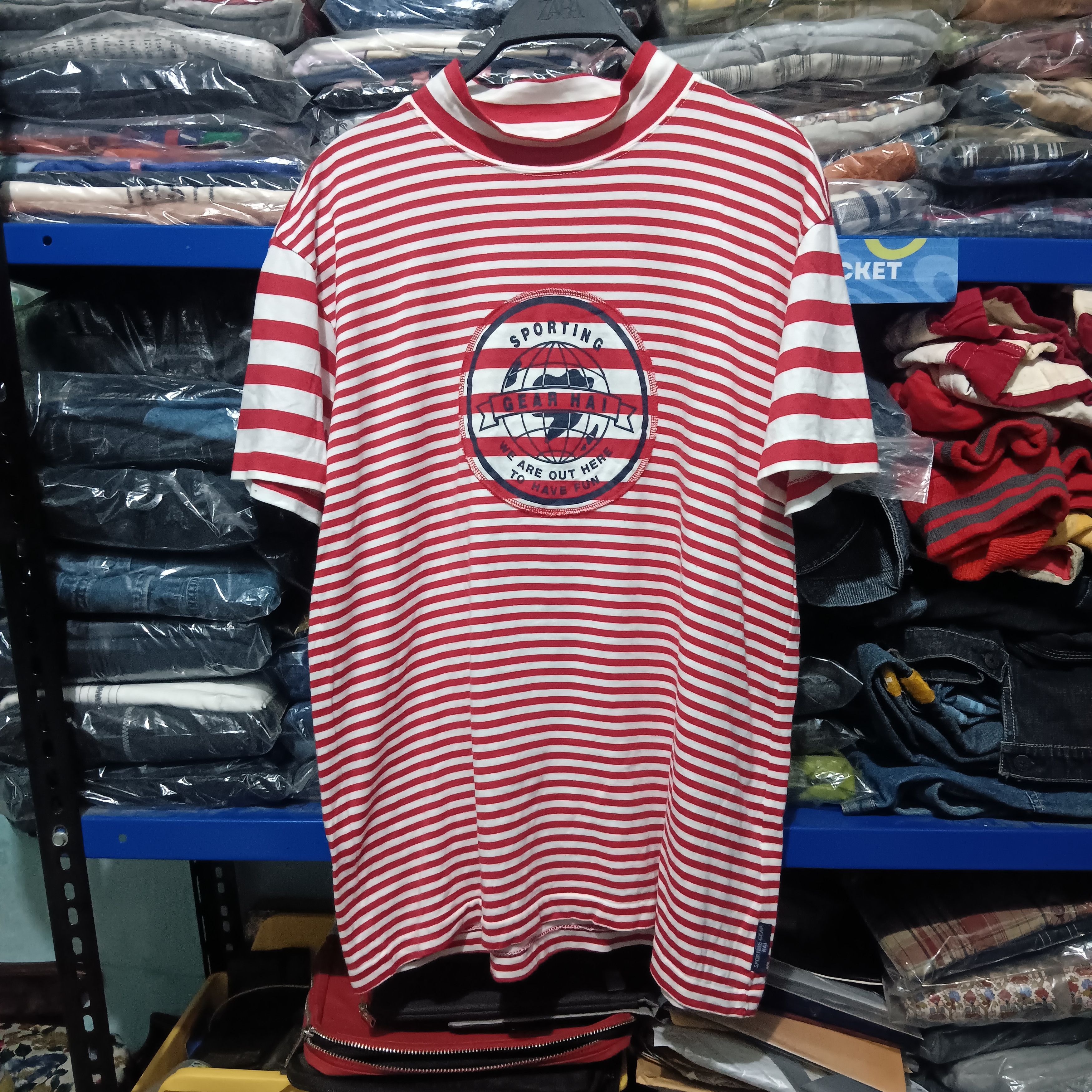 Hai Sporting Gear Hai Sporting Gear stripe graphic t-shirt Size US L / EU 52-54 / 3 - 1 Thumbnail