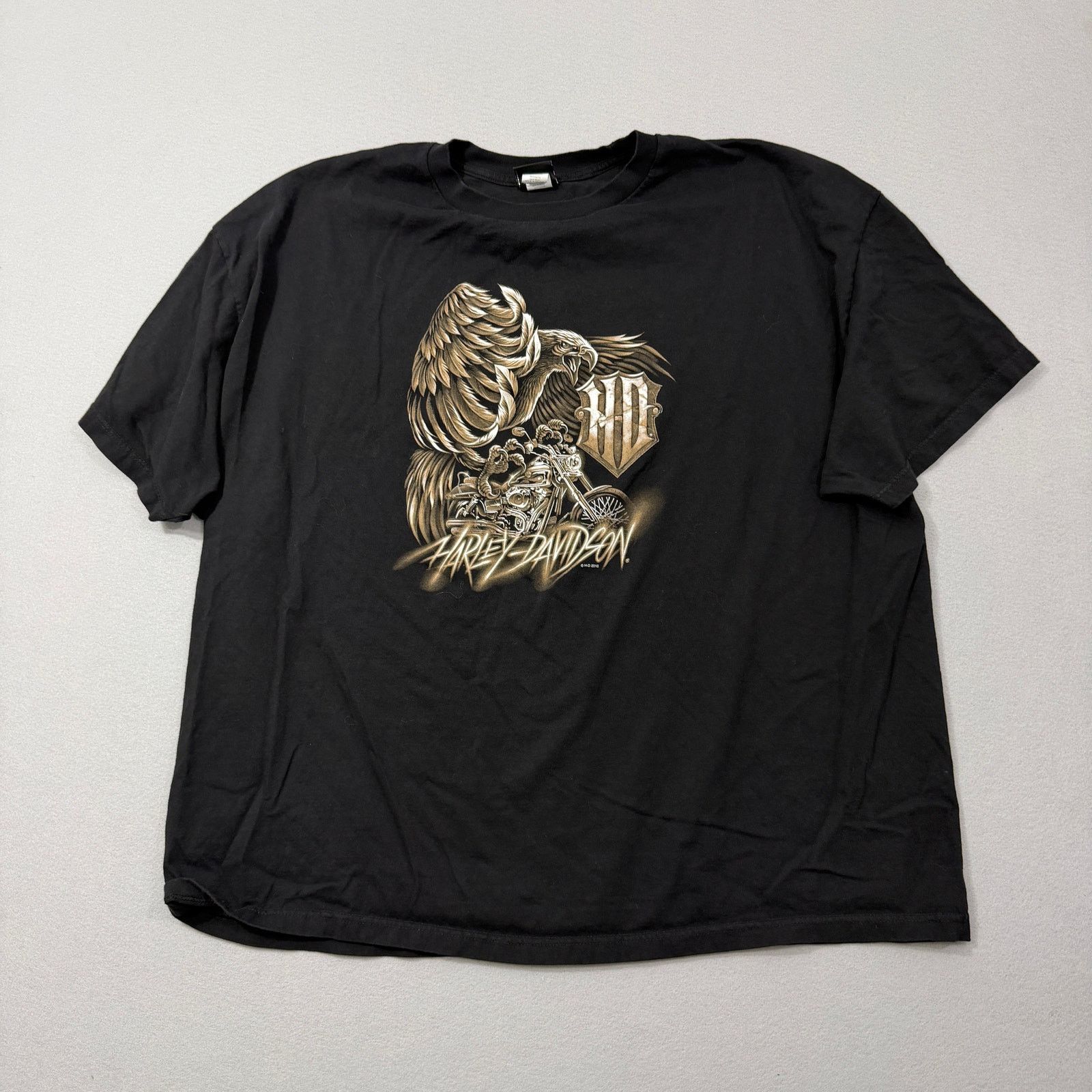 Harley Davidson Harley Davidson Shirt Men's 4XL Black Eagle USA Biker Size US XXL / EU 58 / 5 - 1 Thumbnail