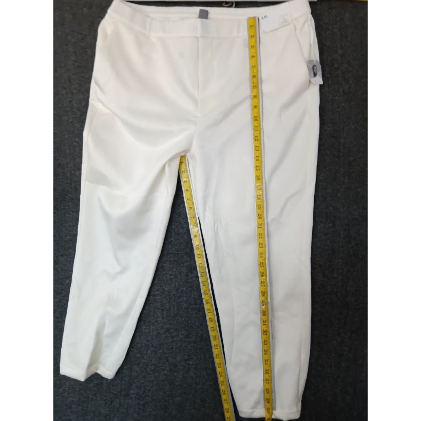 Vintage VINTAGE Stylus X Ladarius Campbell Ivory Flat Front Pants Men Stretch Back Elastic XXL Size US 39 - 4 Thumbnail