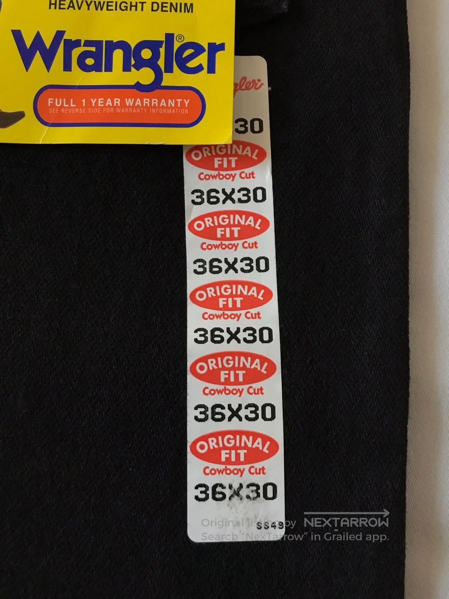 Wrangler Wrangler 13MWZ USA Jeans W36L30. Size US 36 / EU 52 - 6 Thumbnail