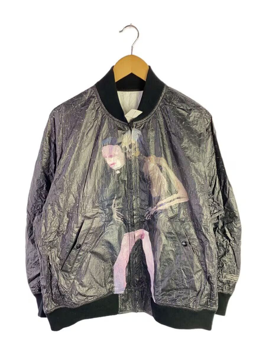 Undercover UC Helen Monogram Print Tyvek Ma-1 Military Jkt Black Size US L / EU 52-54 / 3 - 1 Thumbnail
