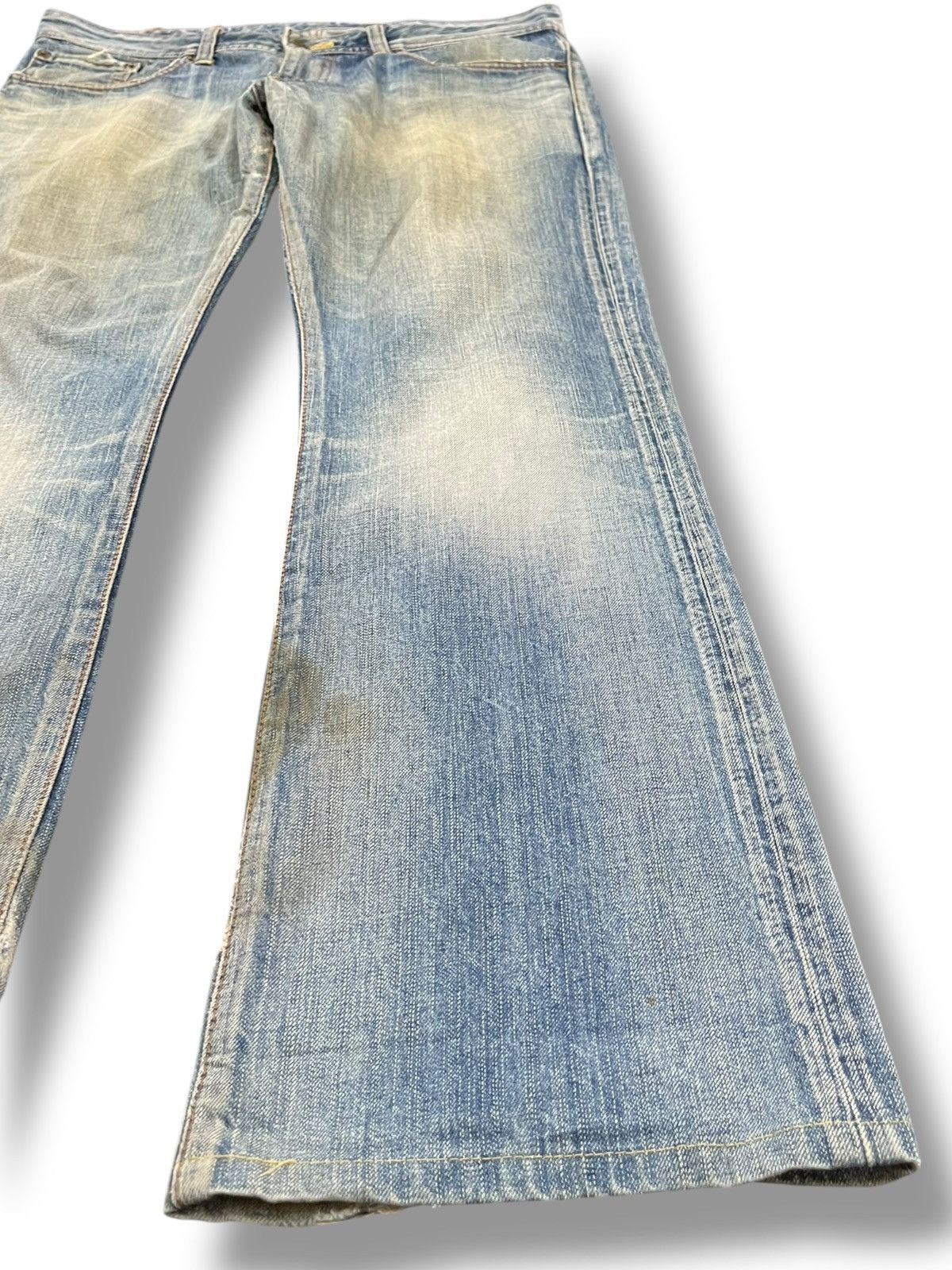 Edwin Vintage Edwin 511 RV Flare Faded Grunge Denim Size US 37 - 4 Thumbnail
