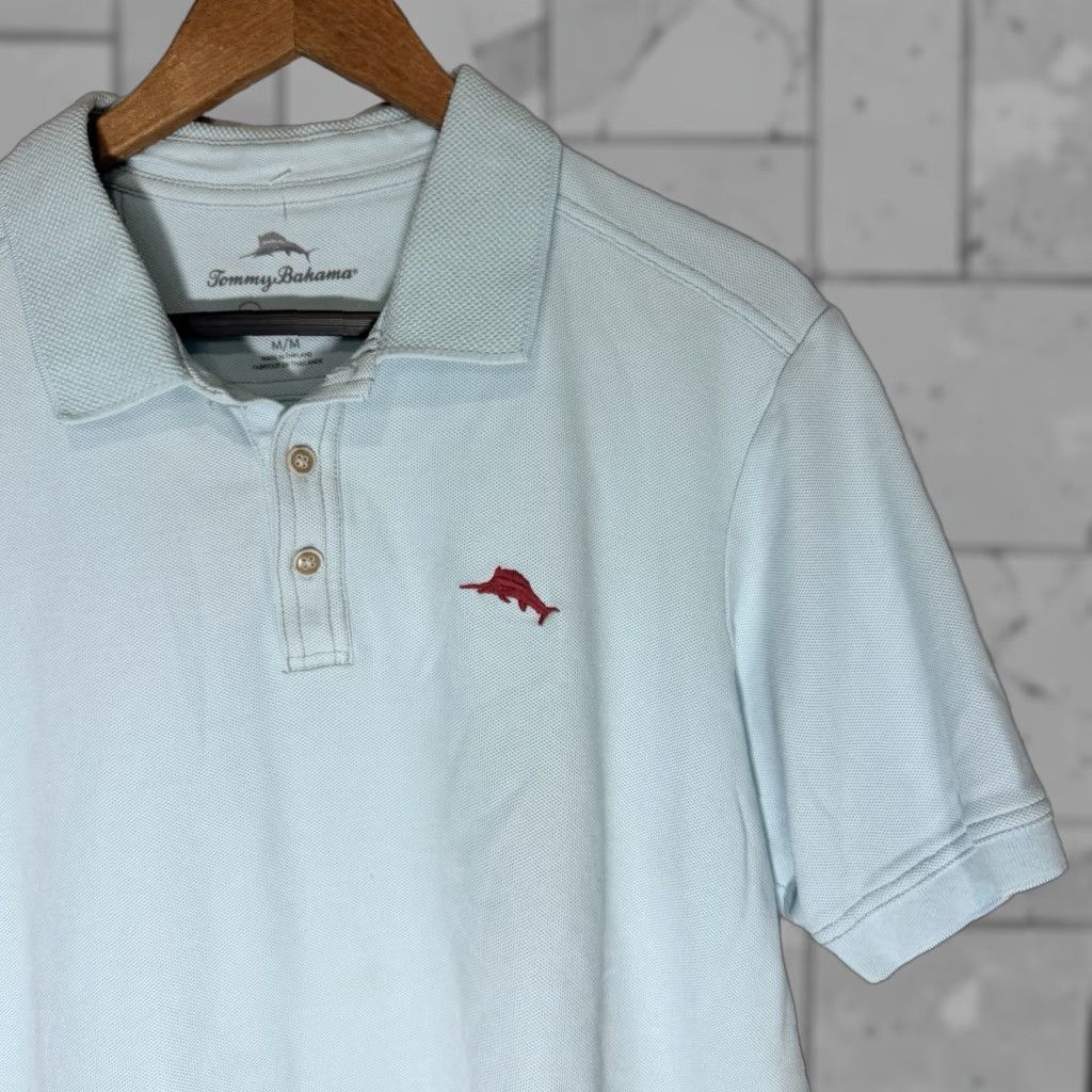 Tommy Bahama Tommy Bahama Polo Shirt Mens Size M Blue Casual Pima Polo Shirt M Mens Size US M / EU 48-50 / 2 - 1 Thumbnail