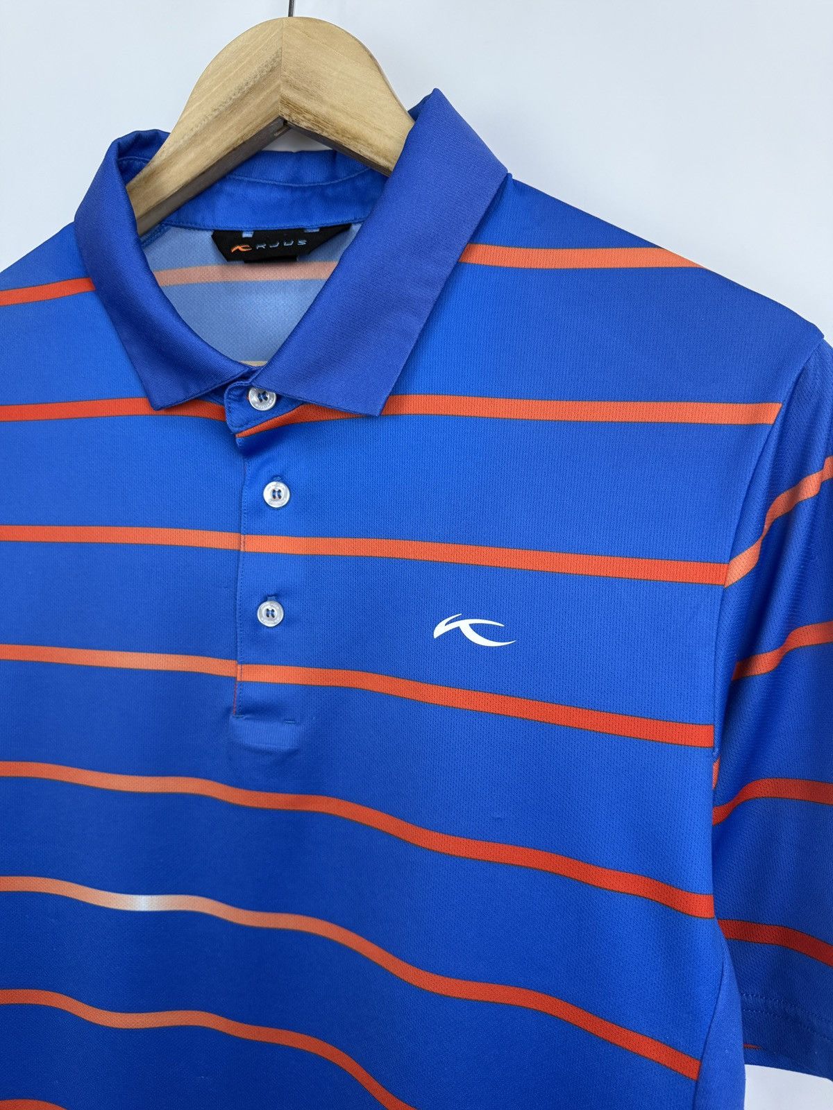 KJUS 🇨🇭 Kjus Stevie Striped Golf Polo T-Shirt Premium Luxury Size US L / EU 52-54 / 3 - 4 Thumbnail