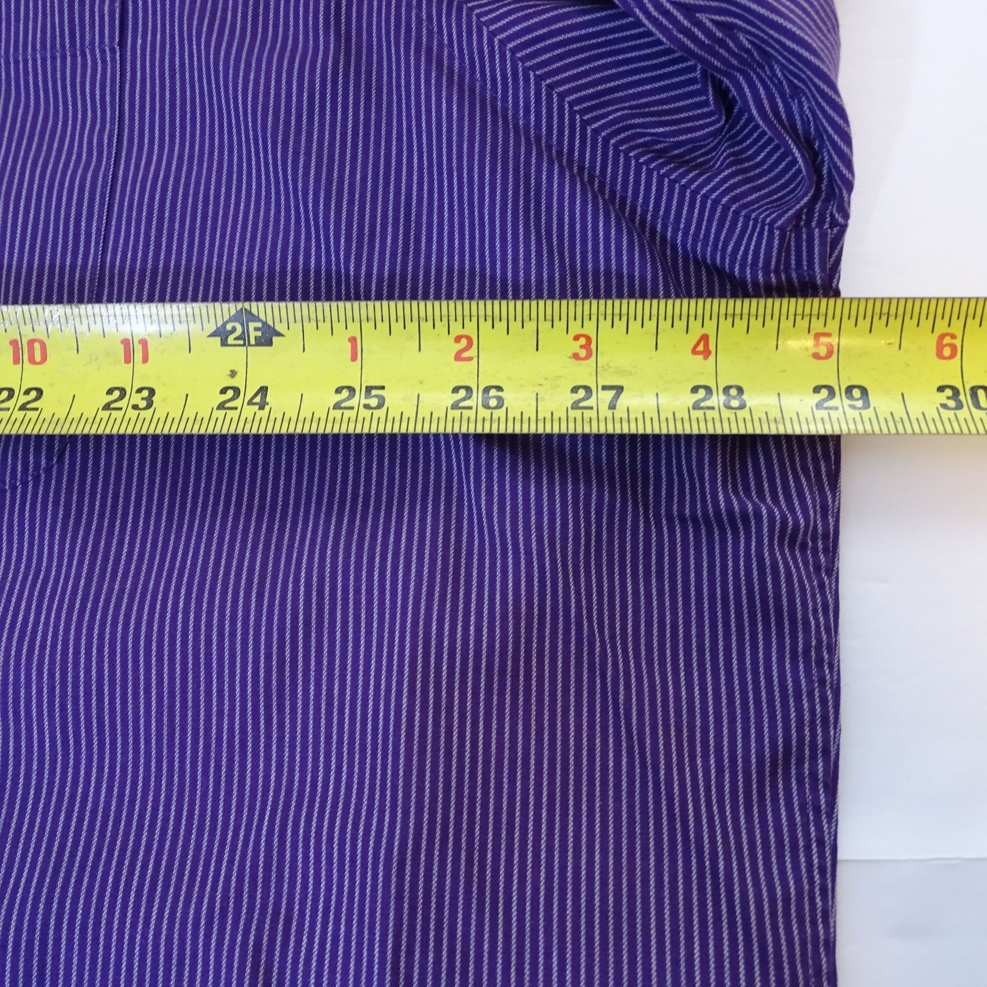 Nordstrom Nordstrom Men Classic Fit Non-Iron Purple Stripe Dress Shirt Size US XXL / EU 58 / 5 - 7 Thumbnail