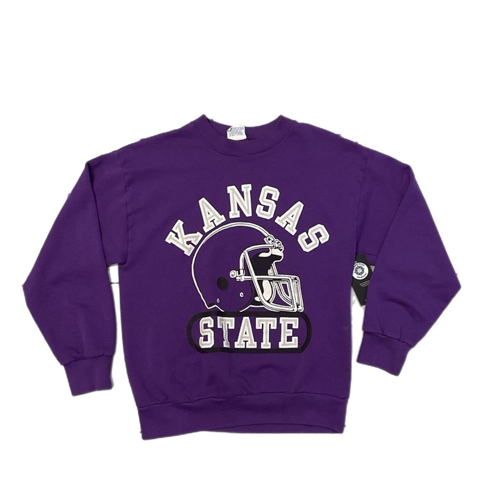 Vintage Kansas State Purple Crewneck Size US L / EU 52-54 / 3 - 1 Thumbnail