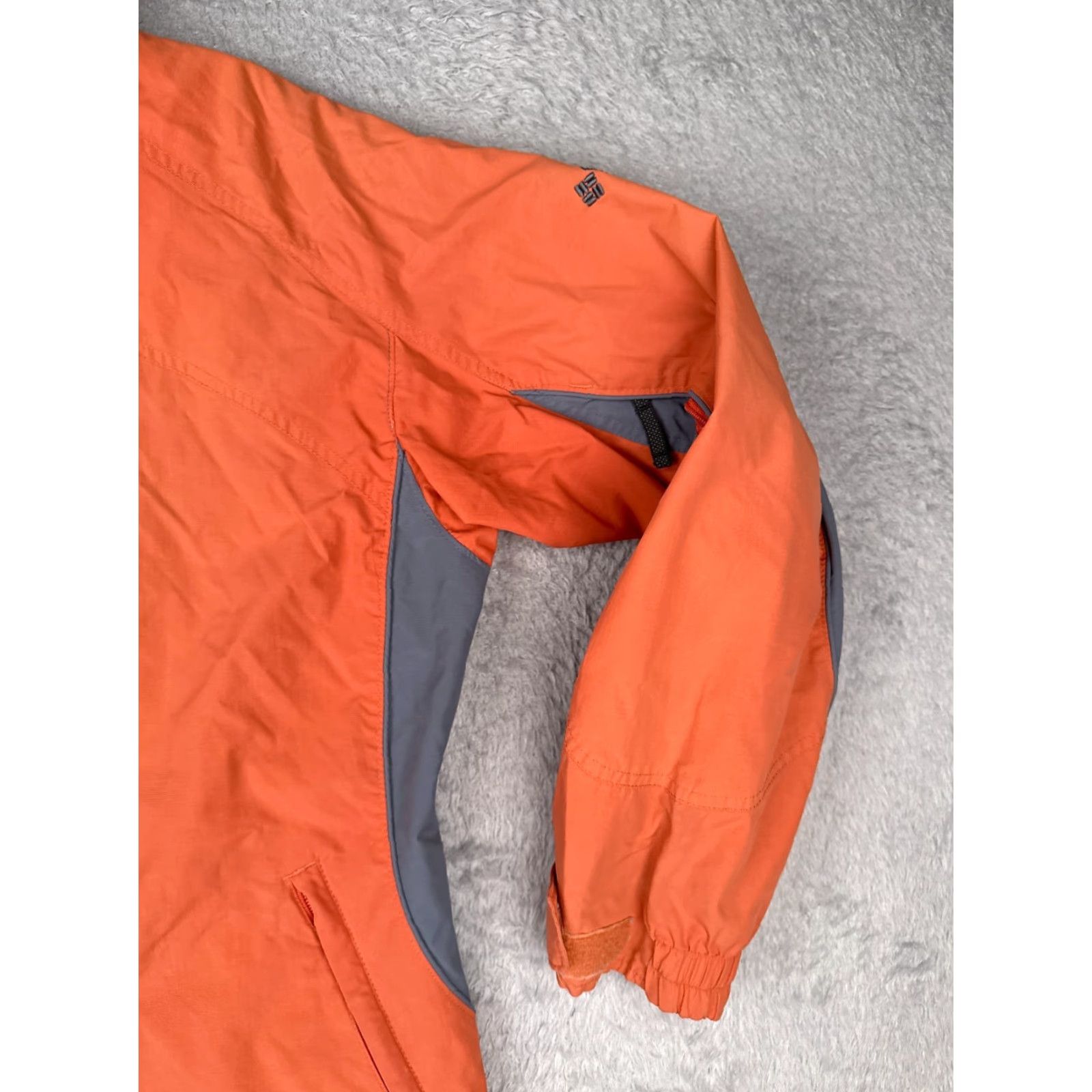 Vintage Columbia Jacket Women L Orange Gray Full Zip 3-IN-1 Shell Only Bugaboo Size L / US 10 / IT 46 - 5 Thumbnail