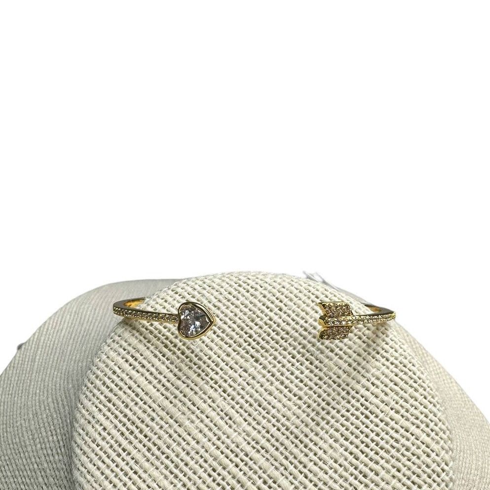 Kate Spade Kate Spade Open Hinged Cuff Heart Arrow Bracelet Size ONE SIZE - 2 Thumbnail