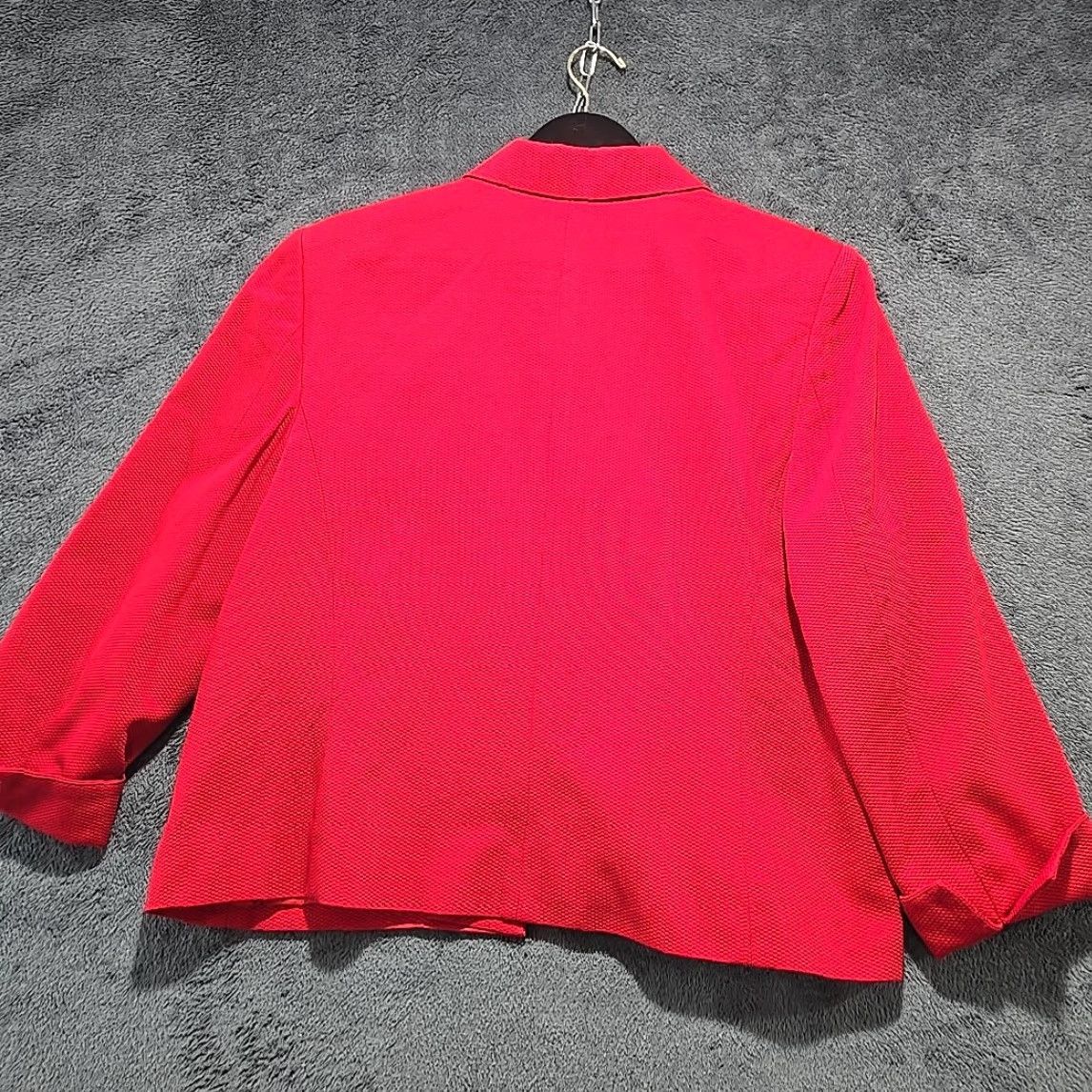 Pendleton VINTAGE Pendleton Jacket Size 14 Red Short Cropped Button Womens Size 36" / US 14 / IT 50 - 2 Thumbnail