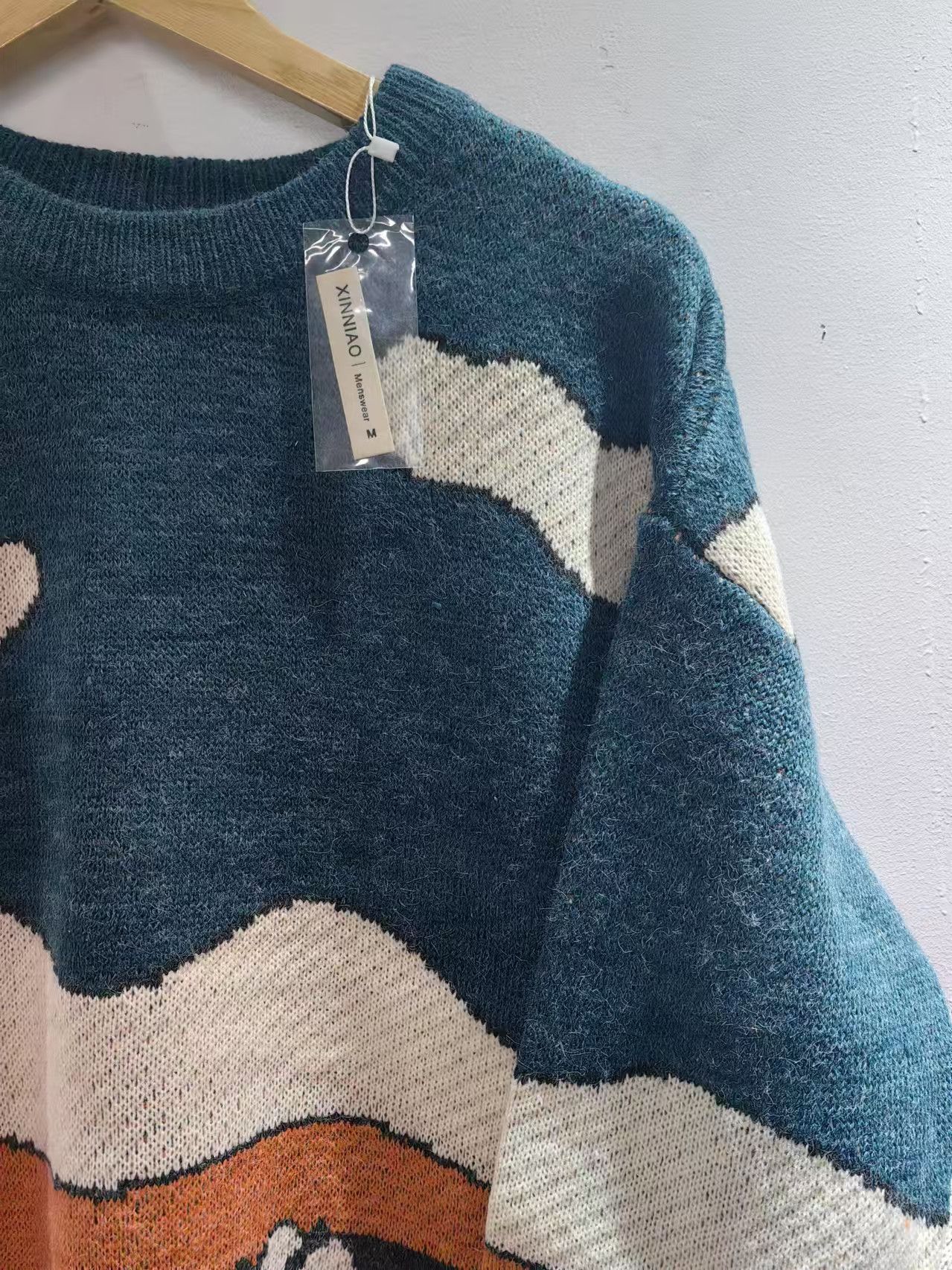 Vintage Orange casual vintage cow print loose knit Sweater y2k Size US M / EU 48-50 / 2 - 6 Thumbnail