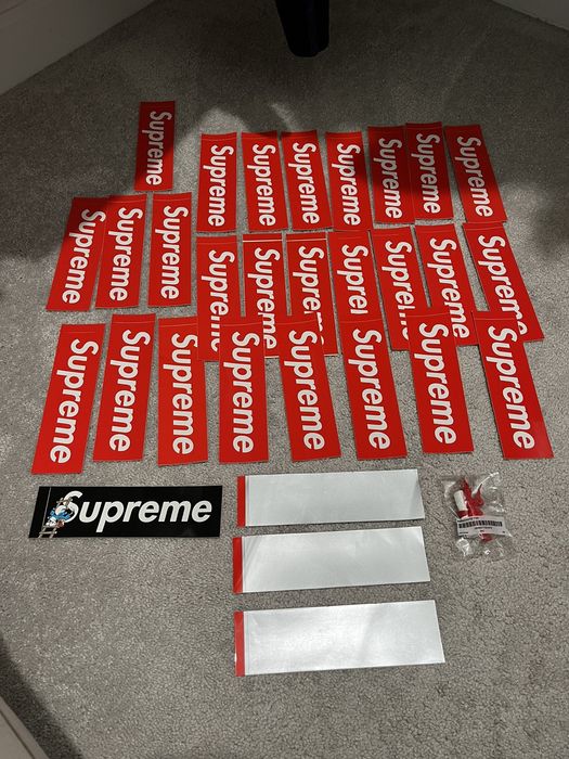 Supreme best sale scratch sticker