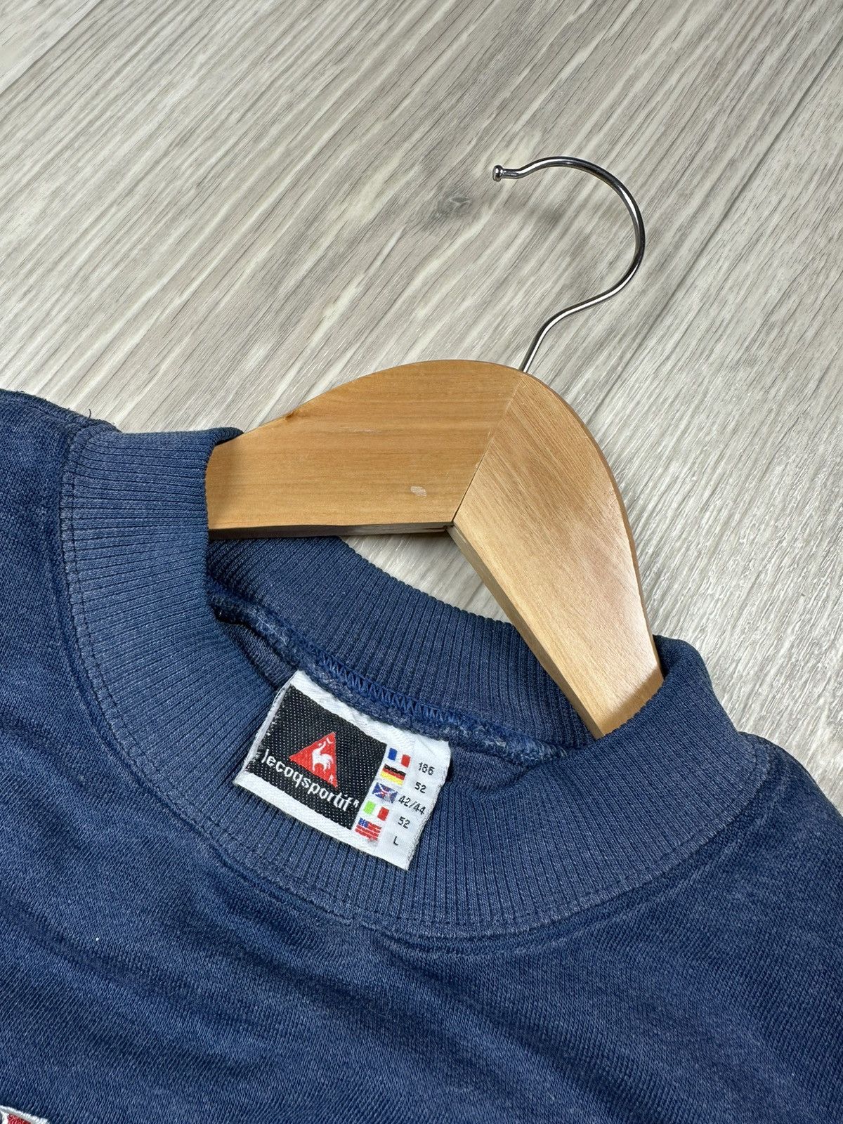 Le Coq Sportif × Vintage Vintage Le Coq Sportif Sweatshirts Big Logo Size US L / EU 52-54 / 3 - 6 Thumbnail