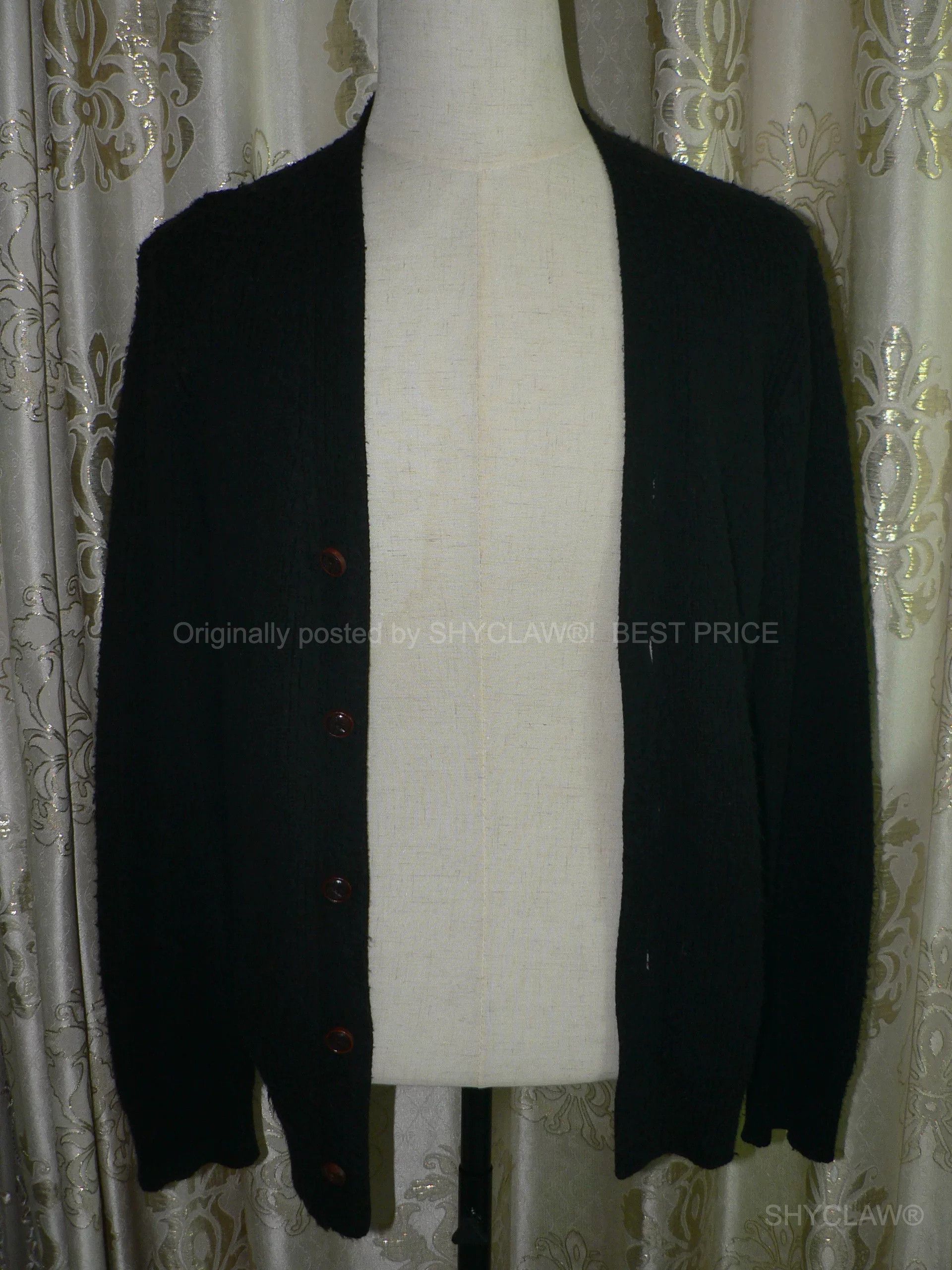 Number (N)ine Noir scar stitch cardigan | Grailed