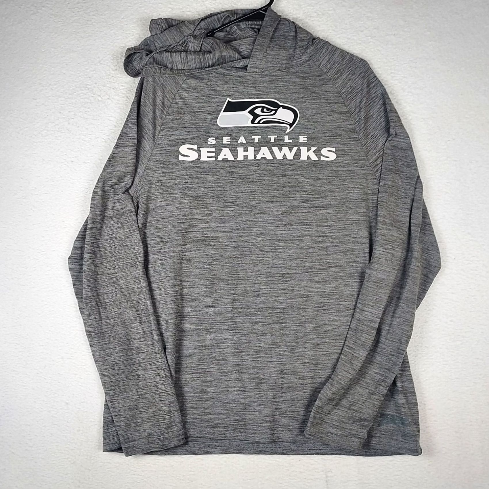 NFL VINTAGE? No — Seattle Seahawks Men’s M NFL Team Apparel Gray Lightweight Hoodie Long Sleeve Size US M / EU 48-50 / 2 - 2 Thumbnail