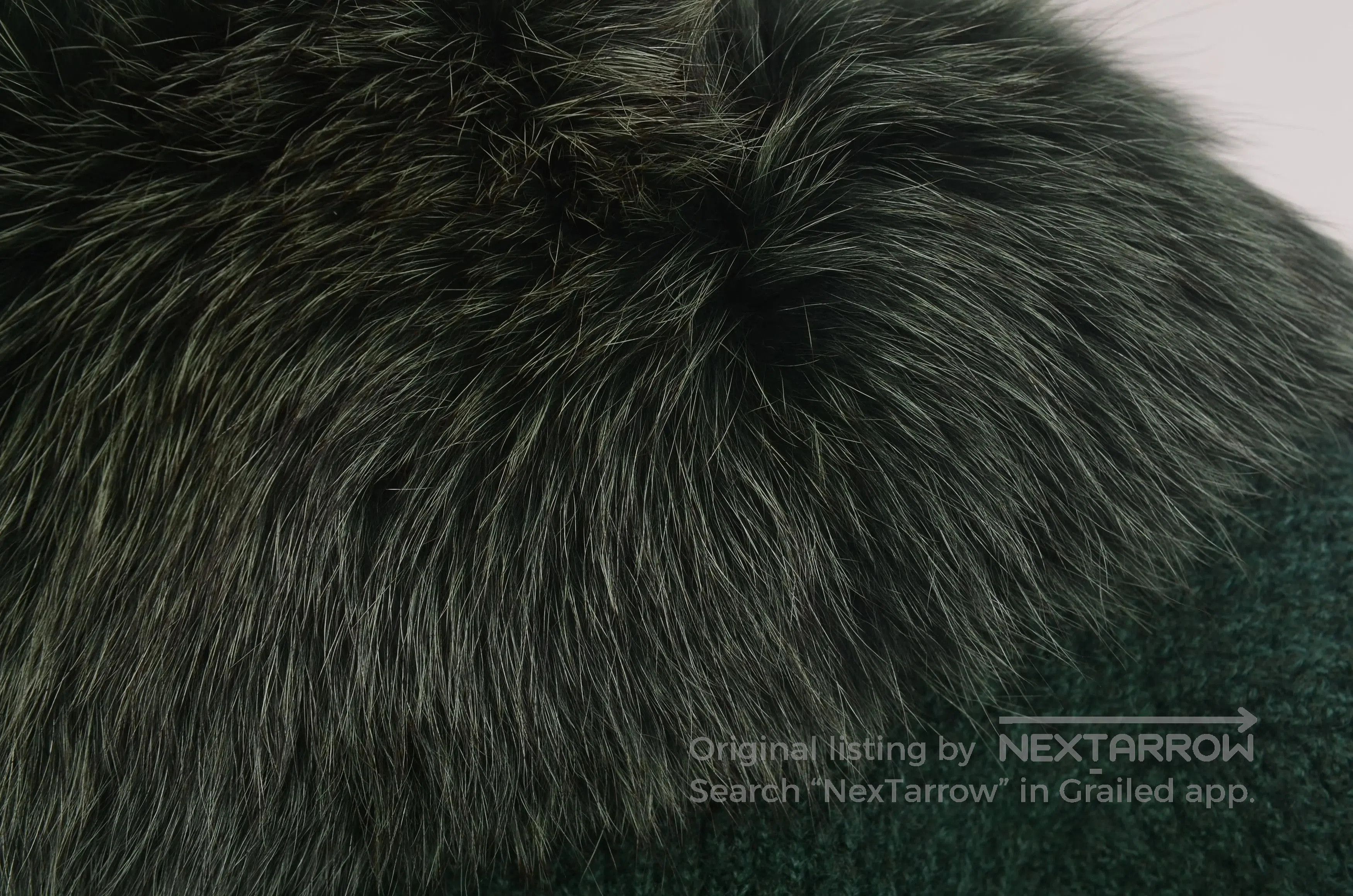 Saint Laurent Paris Saint Laurent Green Fur Collar Coat. Size S / US 4 / IT 40 - 3 Thumbnail