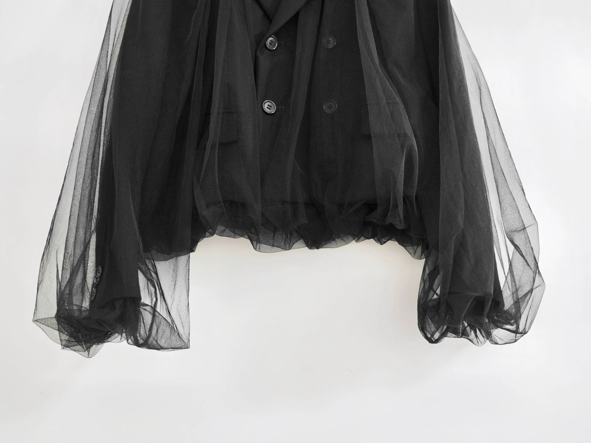 Noir Kei Ninomiya Noir Kei Ninomiya 18AW Puff Tulle Wool Suit Jacket Size S / US 4 / IT 40 - 3 Thumbnail