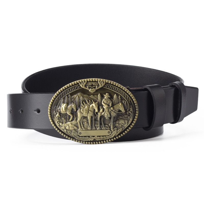 Designer Modern Vintage Belt Riveted Belts Menswear Accessories Size ONE SIZE - 2 Thumbnail
