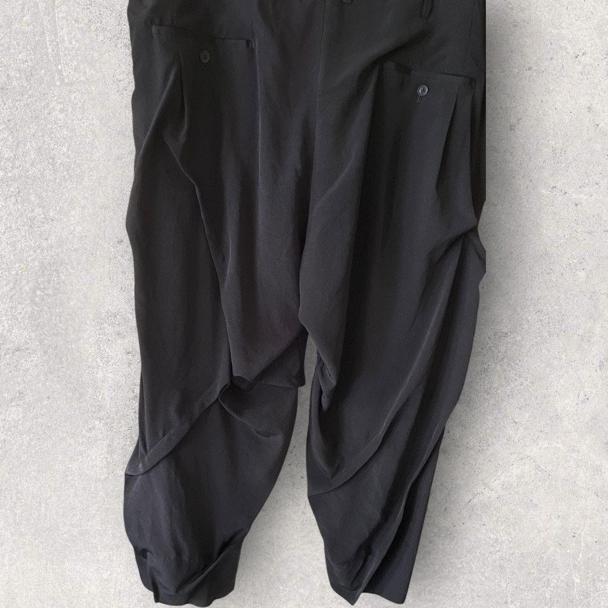 Yohji Yamamoto NWT S/S23 Rayon Blend Shrunk Pants Size US 34 / EU 50 - 7 Thumbnail