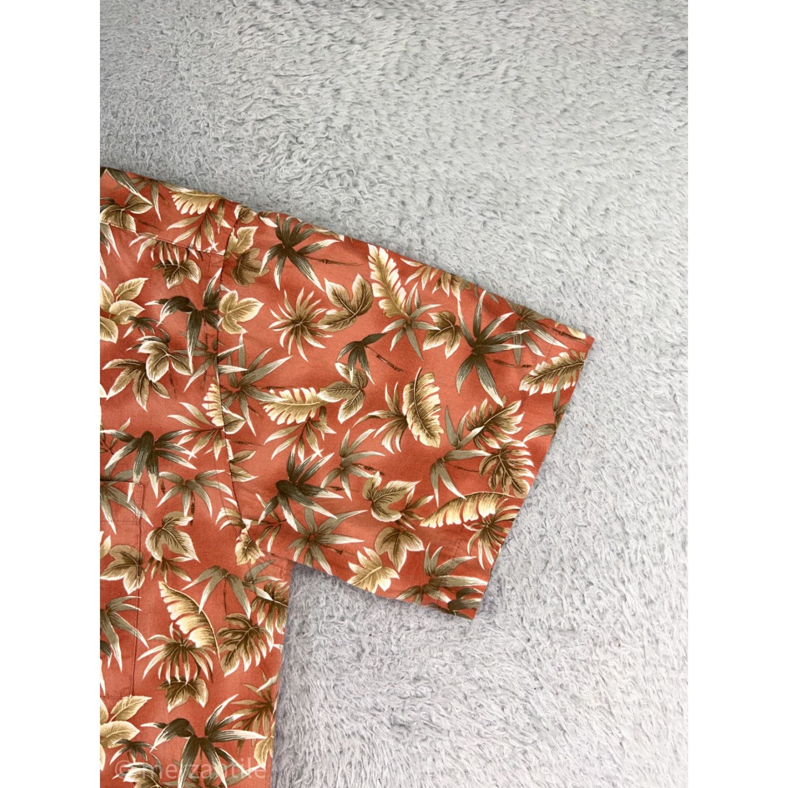 Pierre Cardin Pierre Cardin Shirt Men Regular M Red Orange Yellow Button-Up Hawaiian Palm Leaf Short Sleeve Size US M / EU 48-50 / 2 - 6 Thumbnail