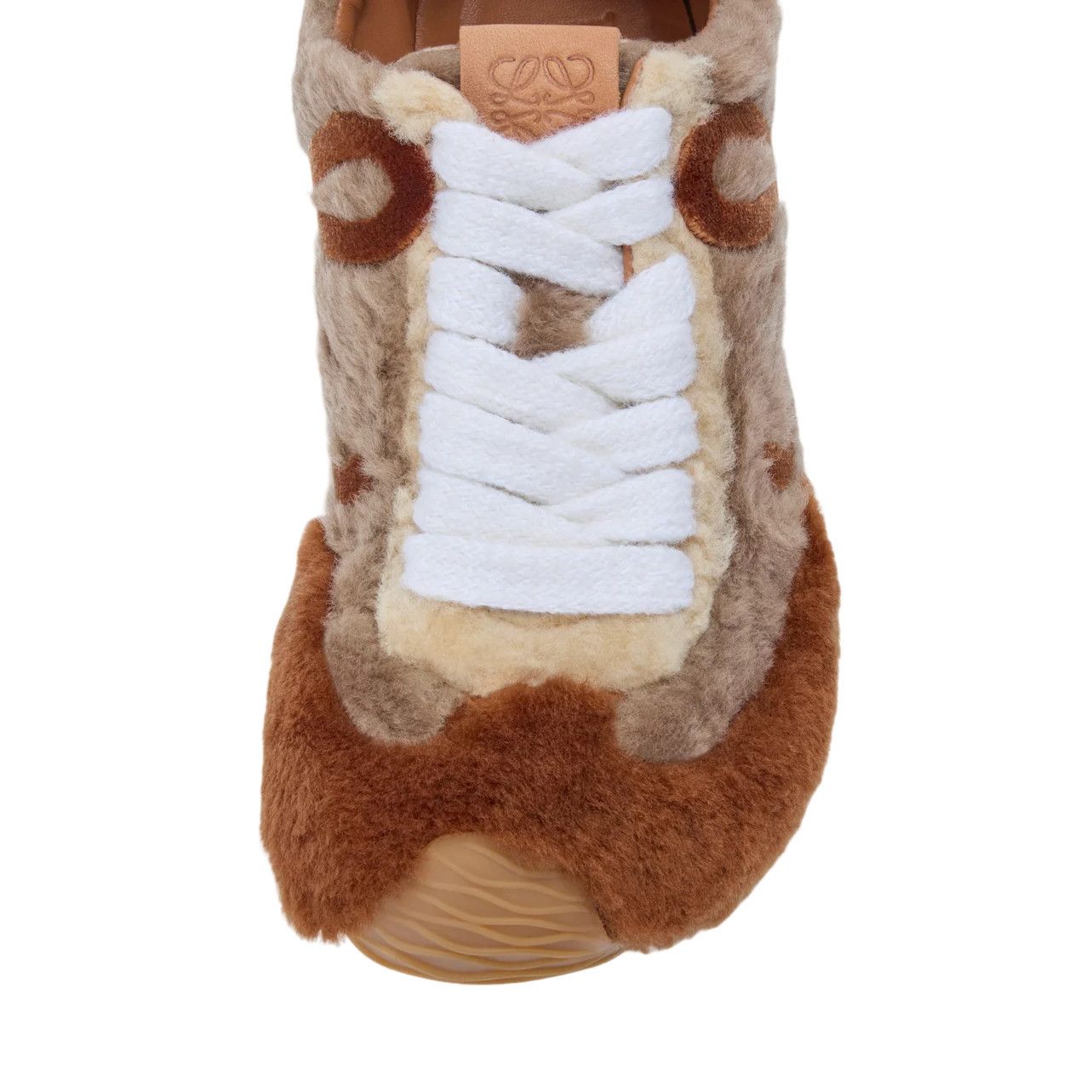 Loewe LOEWE Baller Runner 2.0 $1400 Tan Multitone Shearling Sneake Size US 7 / IT 37 - 4 Thumbnail