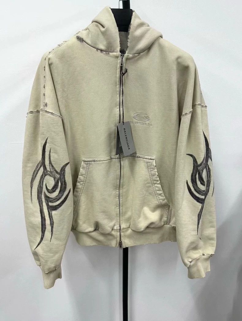 Balenciaga Balenciaga Dragon Zip Sweatshirt Size US XS / EU 42 / 0 - 1 Thumbnail