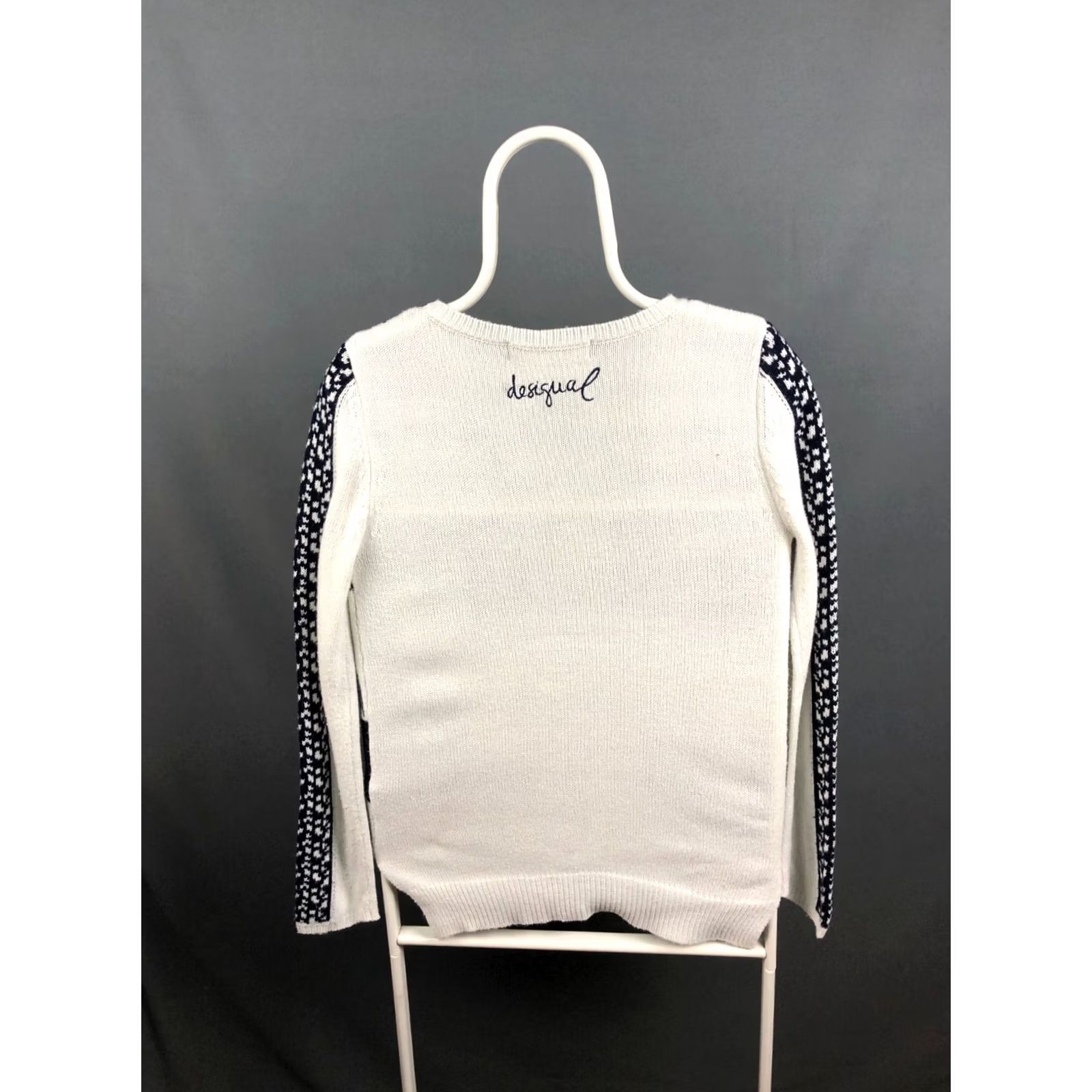 Desigual Desigual Pullover Sweater Women Size S White Patterned Acrylic Size S / US 4 / IT 40 - 2 Thumbnail