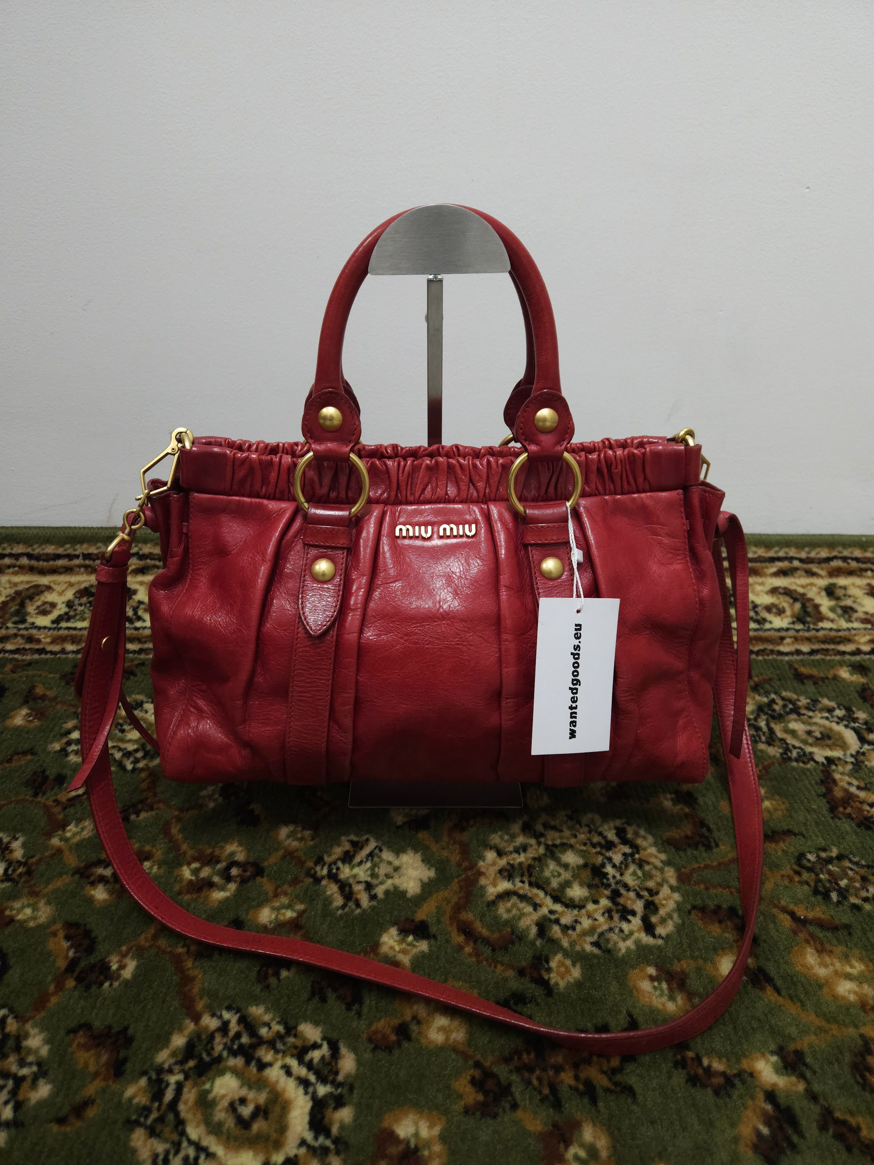 Miu Miu o1la1rc1a0724 Size: OS / 5BC055 Tote Bag in Gray