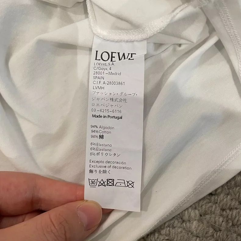 Loewe LOEWE White bat show short line T-shirt Size S / US 4 / IT 40 - 4 Thumbnail