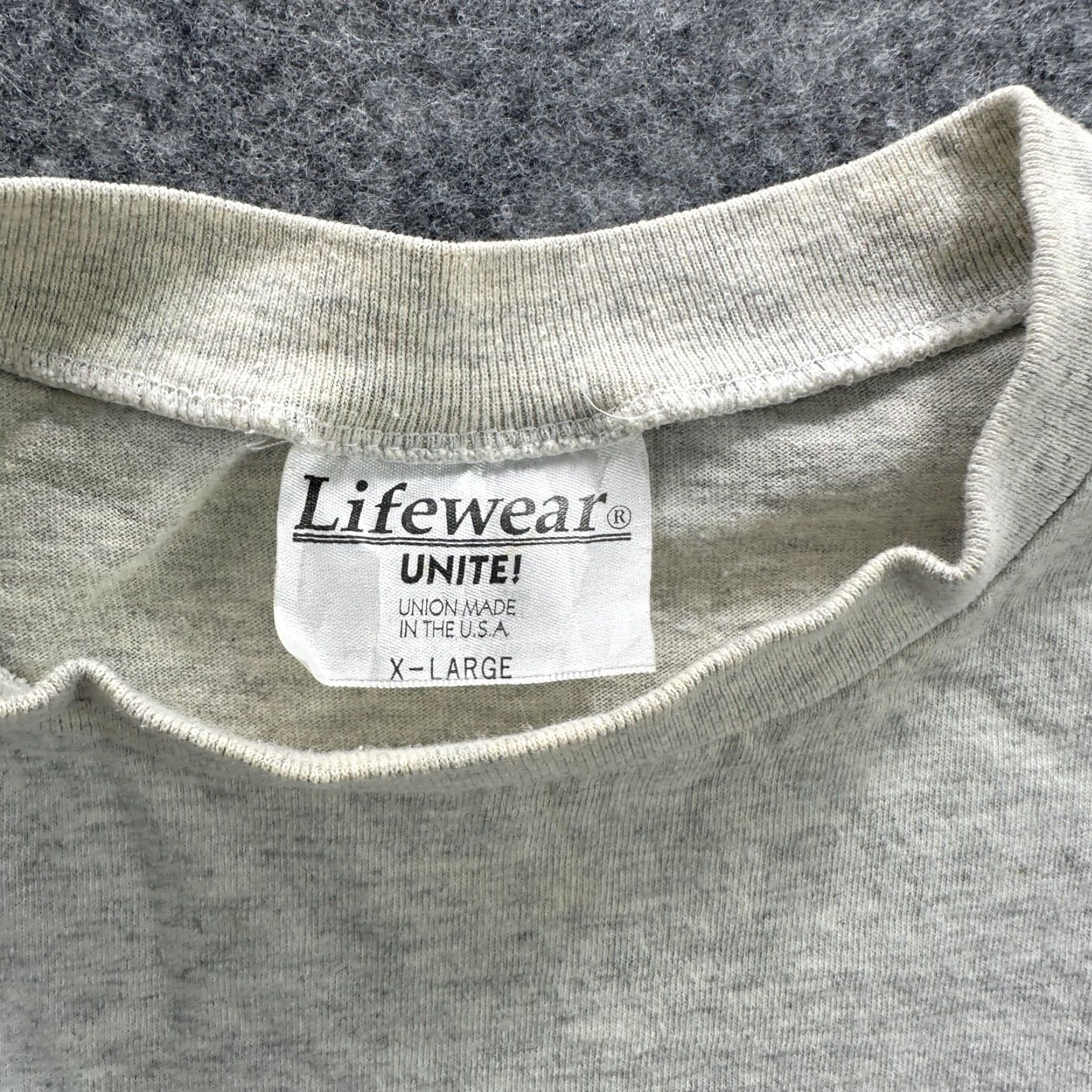 Vintage VINTAGE Lifewear USWA Steelworkers Shirt Mens XL Gray Stand Up For Steel Graphic Union 90s USA 100% preshrunk cotton Tee Size US XL / EU 56 / 4 - 7 Thumbnail