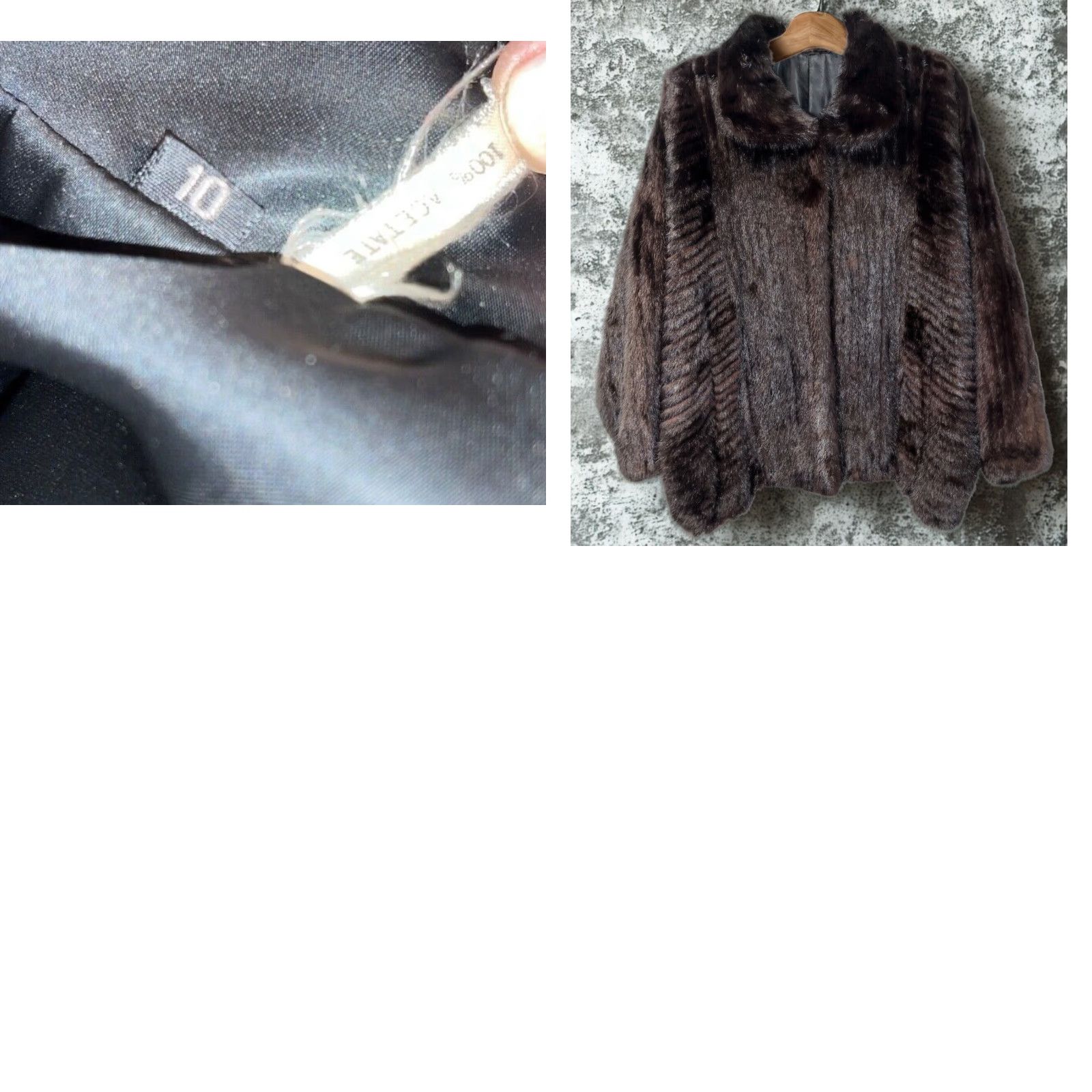 Vintage VINTAGE Severyn Furs Short Jacket Coat Womens 10 PRISTINE Brown Mink Fur, Lined, Collared, Button Front Womens Size 32" / US 10 / IT 46 - 8 Thumbnail