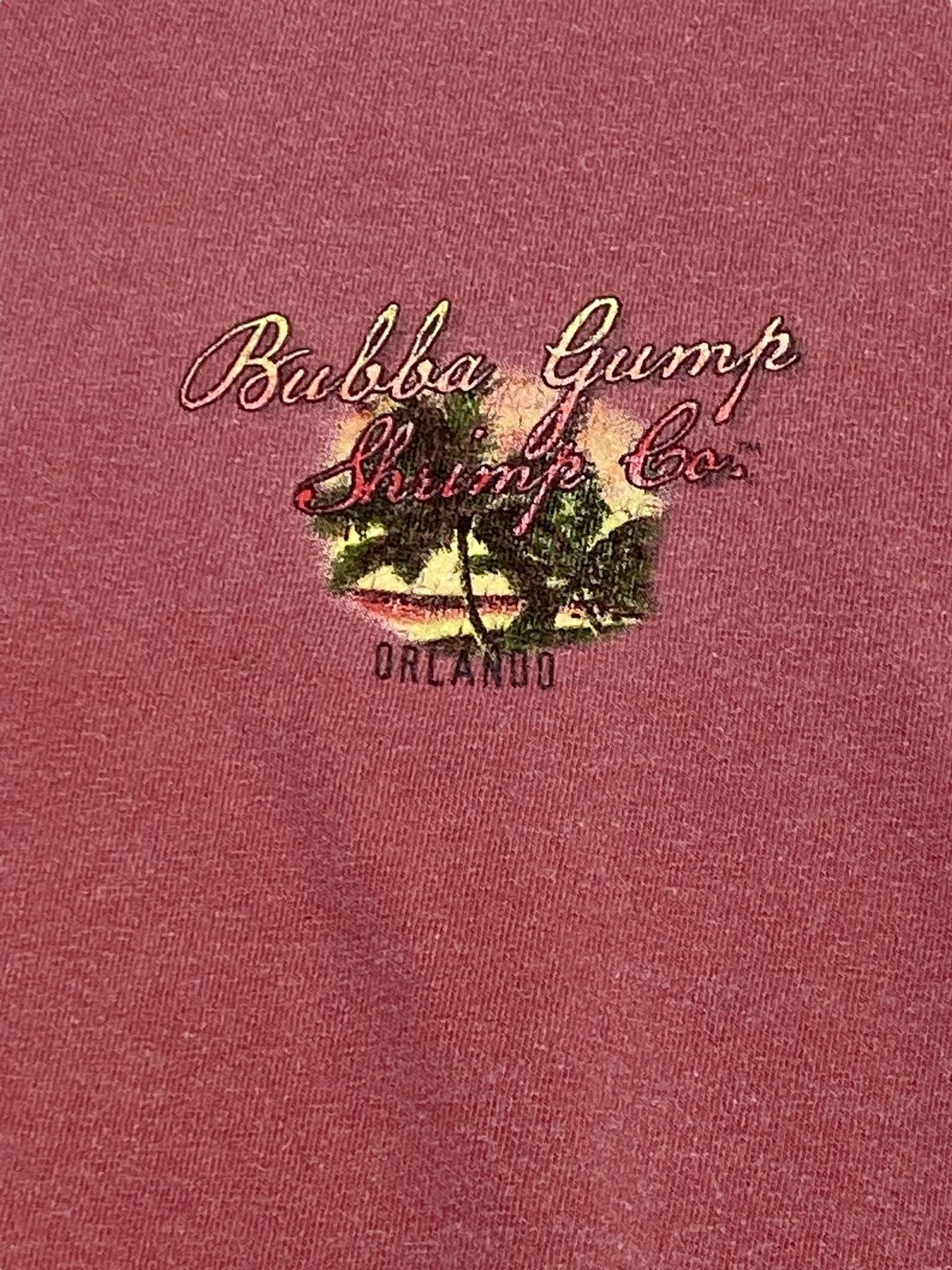 Vintage Vintage 2008 BUBBA GUMP Pink Big Logo Tee Shirt Size US M / EU 48-50 / 2 - 4 Thumbnail