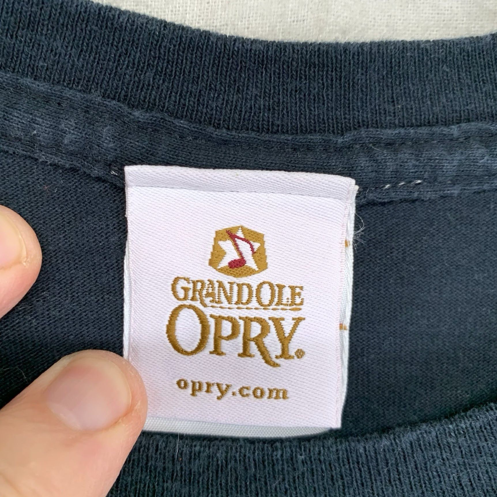 Vintage VINTAGE Grand Ole Opry T-Shirt Men's XL Black Short Sleeve Country Western Double-Sided Graphic Print 2000s Music Size US XL / EU 56 / 4 - 4 Thumbnail