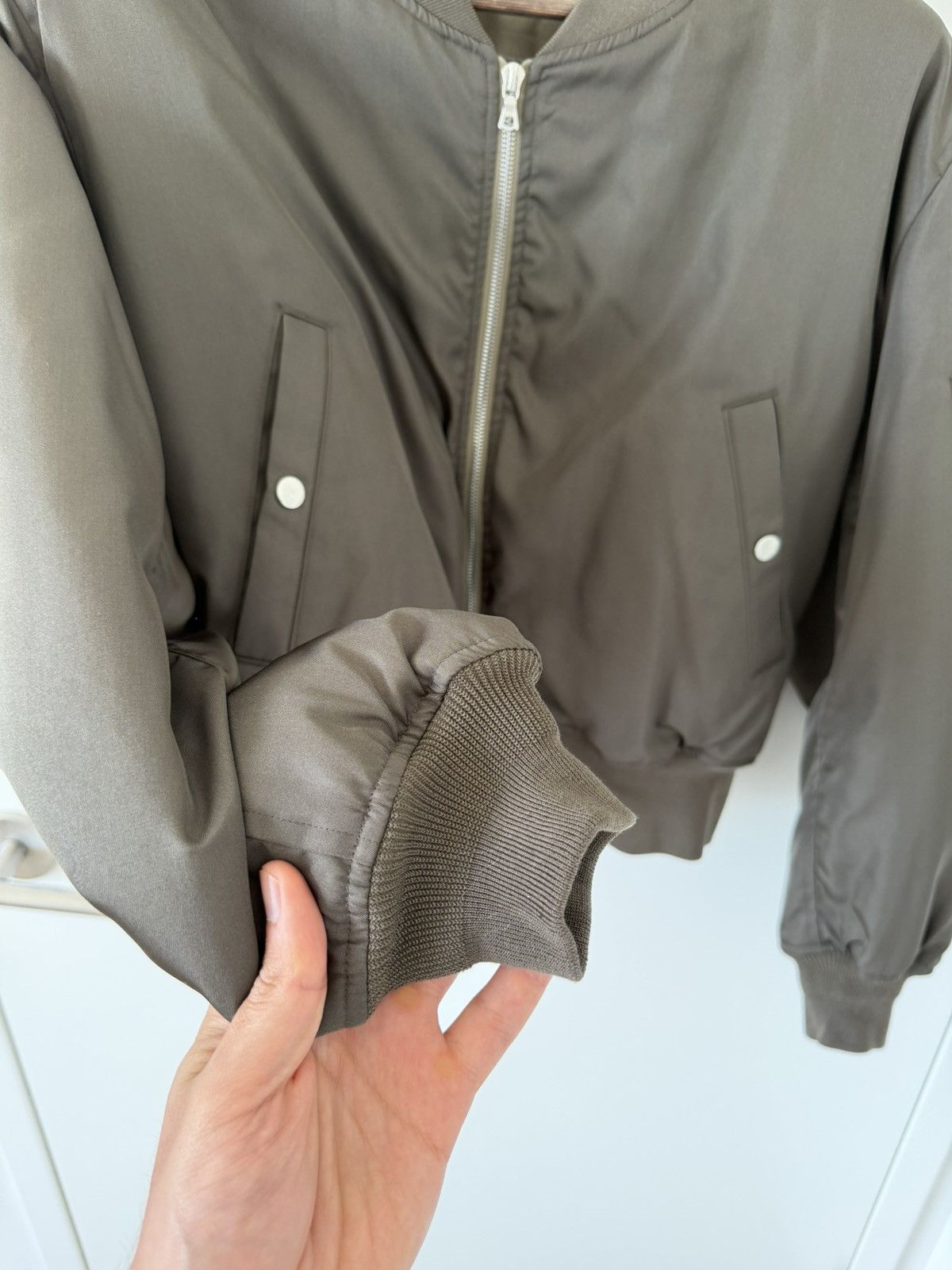 Auralee Auralee Bomber Jacket Silk Twill Blouson Olive Size 3 $1952 Size US S / EU 44-46 / 1 - 5 Thumbnail