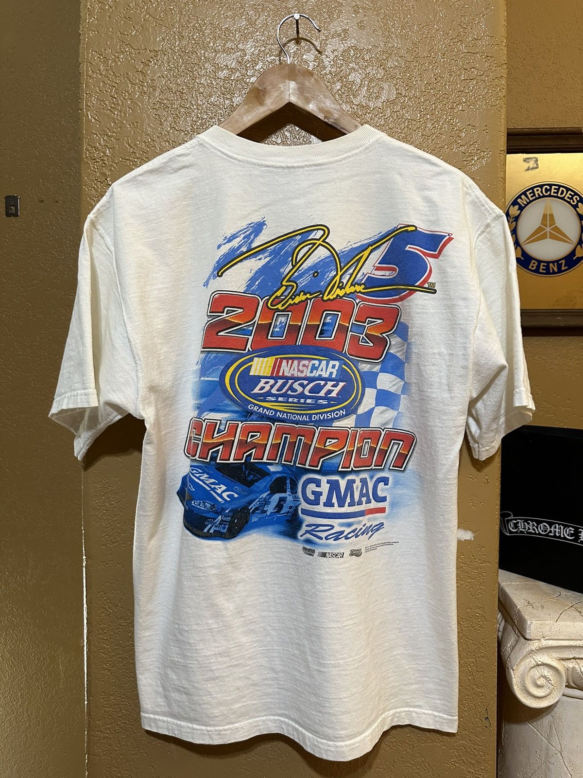 Chase Authentics × NASCAR × Vintage Y2K 2003 NASCAR Busch Series Champion t shirt Size US L / EU 52-54 / 3 - 2 Thumbnail