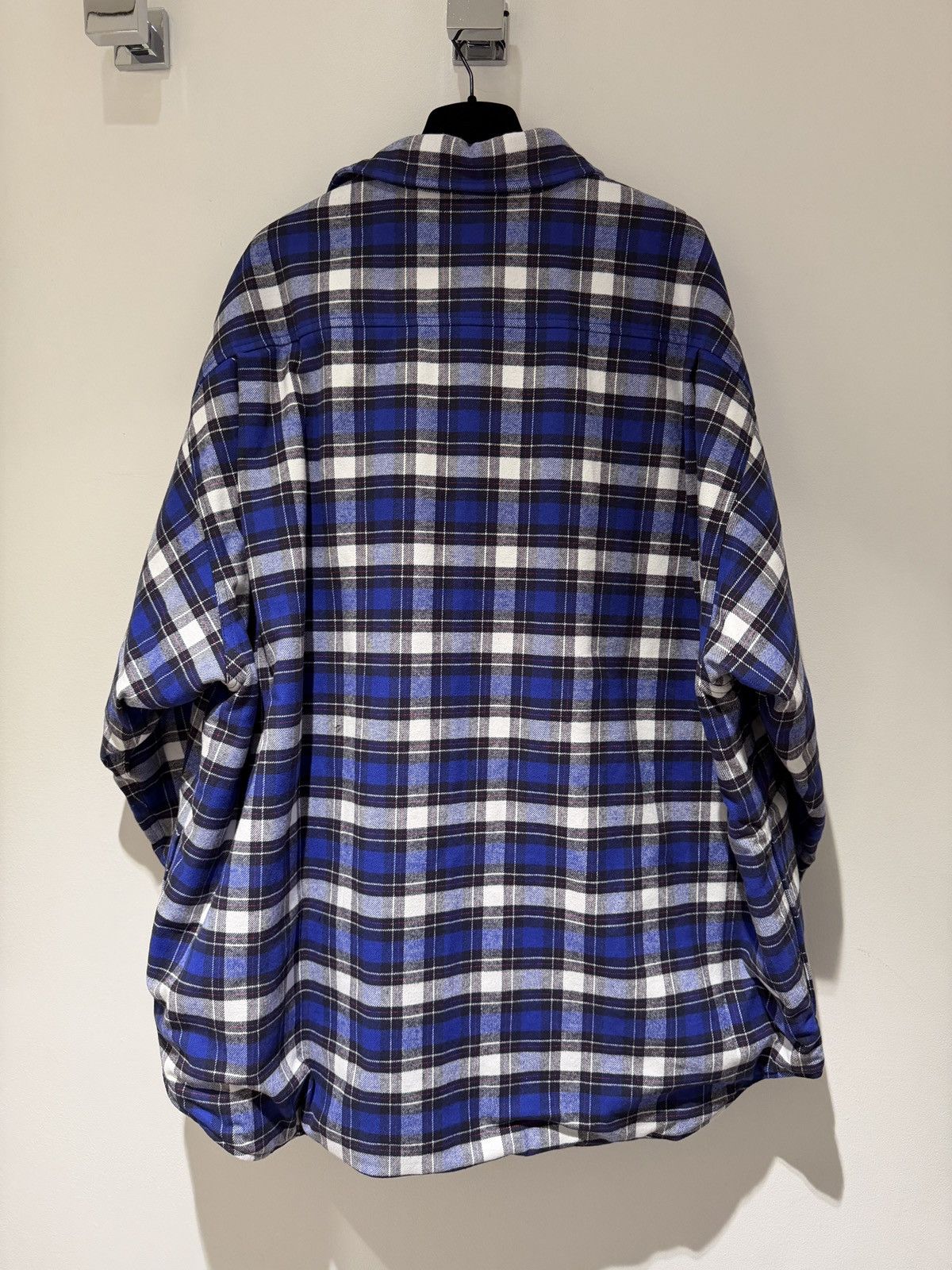 Balenciaga Balenciaga Checkered Cotton Logo Shirt Size US XXL / EU 58 / 5 - 2 Thumbnail