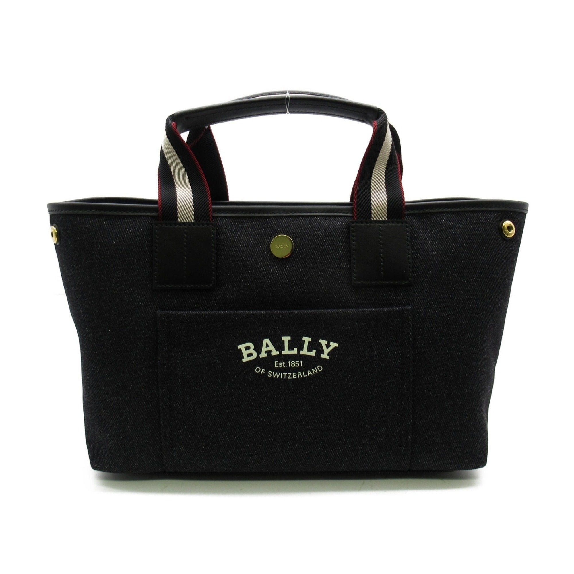 image of Bally Dryvalia Tote Bagm Black Canvas 6306291, Women's