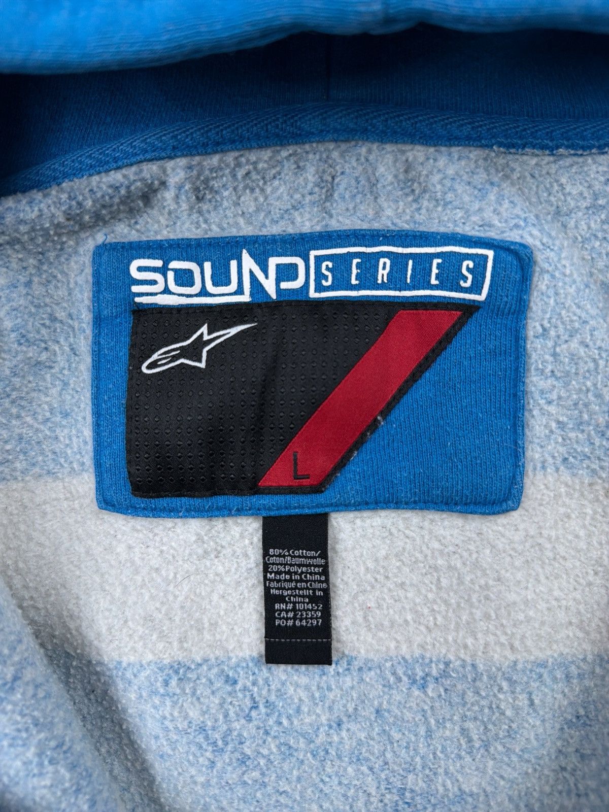 Alpinestars Vintage Y2K Alpinestars Racing Spellout & Logo Grunge Hoodie Size US L / EU 52-54 / 3 - 5 Thumbnail