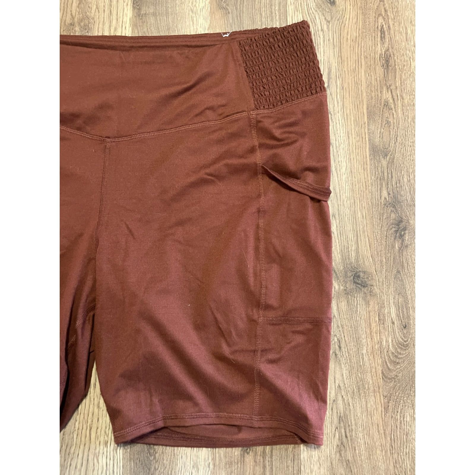 Vintage Maurices Women's Plus 2X Shorts Brown Legging Pull On Casual Modern Athletic Size 40" / US 18 - 4 Thumbnail