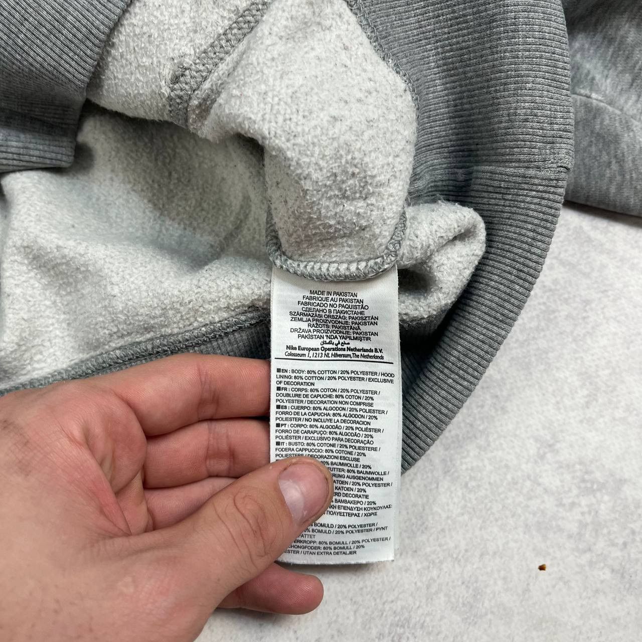 Nike × Vintage Vintage Nike 72 Logo Basic Hoodie Grey Y2K Size US M / EU 48-50 / 2 - 7 Thumbnail
