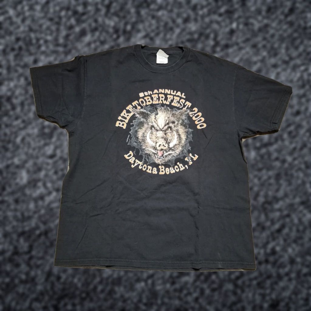 Vintage VINTAGE RARE BIKETOBERFEST 2000 MEN'S XL Day tona Beach Biker Hog T-Shirt Size US XL / EU 56 / 4 - 1 Thumbnail